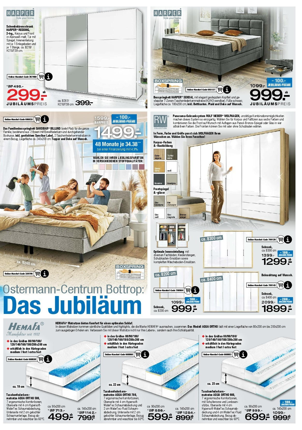 Ostermann - Möbel Ostermann: Neue Möbel wirken Wunder. (ab 13.06.2025) zum Blättern | Seite: 8 | Produkte: Matratze, Boxspringbett, Topper, Tür
