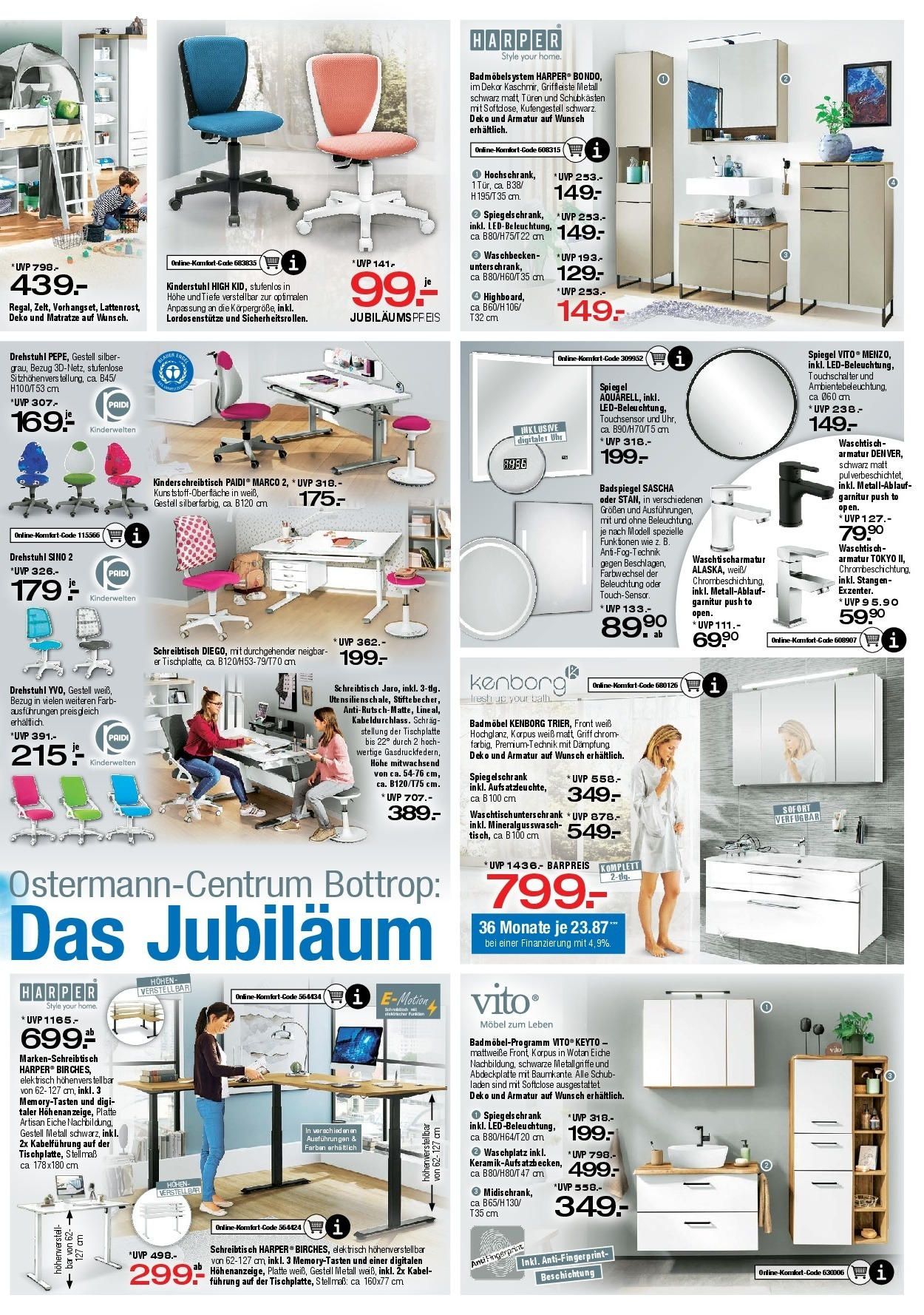 Ostermann - Möbel Ostermann: Neue Möbel wirken Wunder. (ab 13.06.2025) zum Blättern | Seite: 10 | Produkte: Kabel, Matratze, Schrank, Uhr