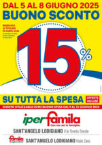 Iperfamila Buono Sconto 15% su tutta la spesa - al 08.06.2025