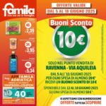 Famila Buoni Sconto 10 euro - al 18.06.2025