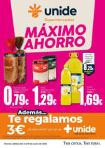 Unide Supermercados Máximo Ahorro en UNIDE Super - hasta el 18.06.2025