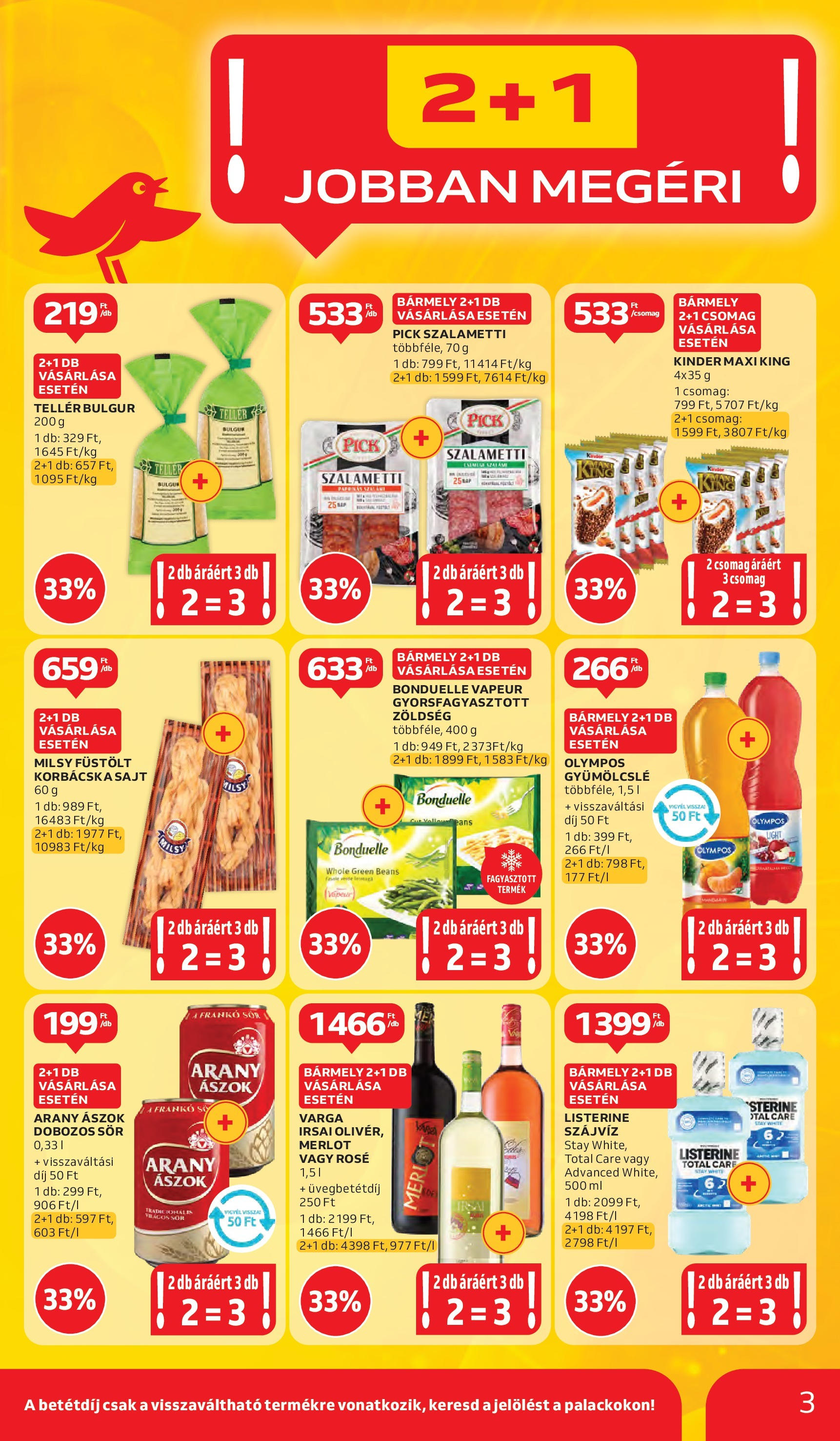 Auchan Akciós újság - 2025.06.05. -tól/töl > akció, lapozható szórólap 🛍️ | Oldal: 3 | Termékek: Gyümölcslé, Sajt, Zöldség, Bulgur