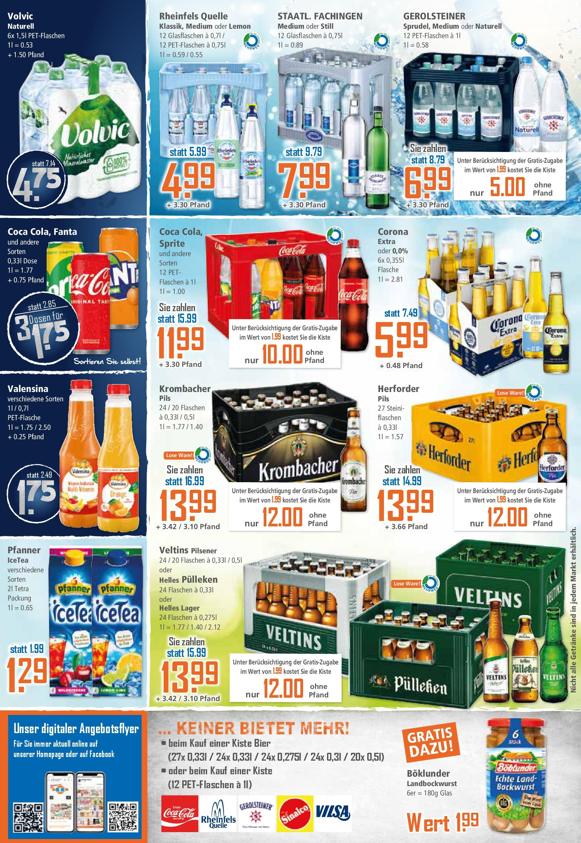 Klaas & Kock - K+K: Wochenangebote (ab 16.06.2025) zum Blättern | Seite: 12 | Produkte: Helles pulleken, Bockwurst, Fanta, Pils