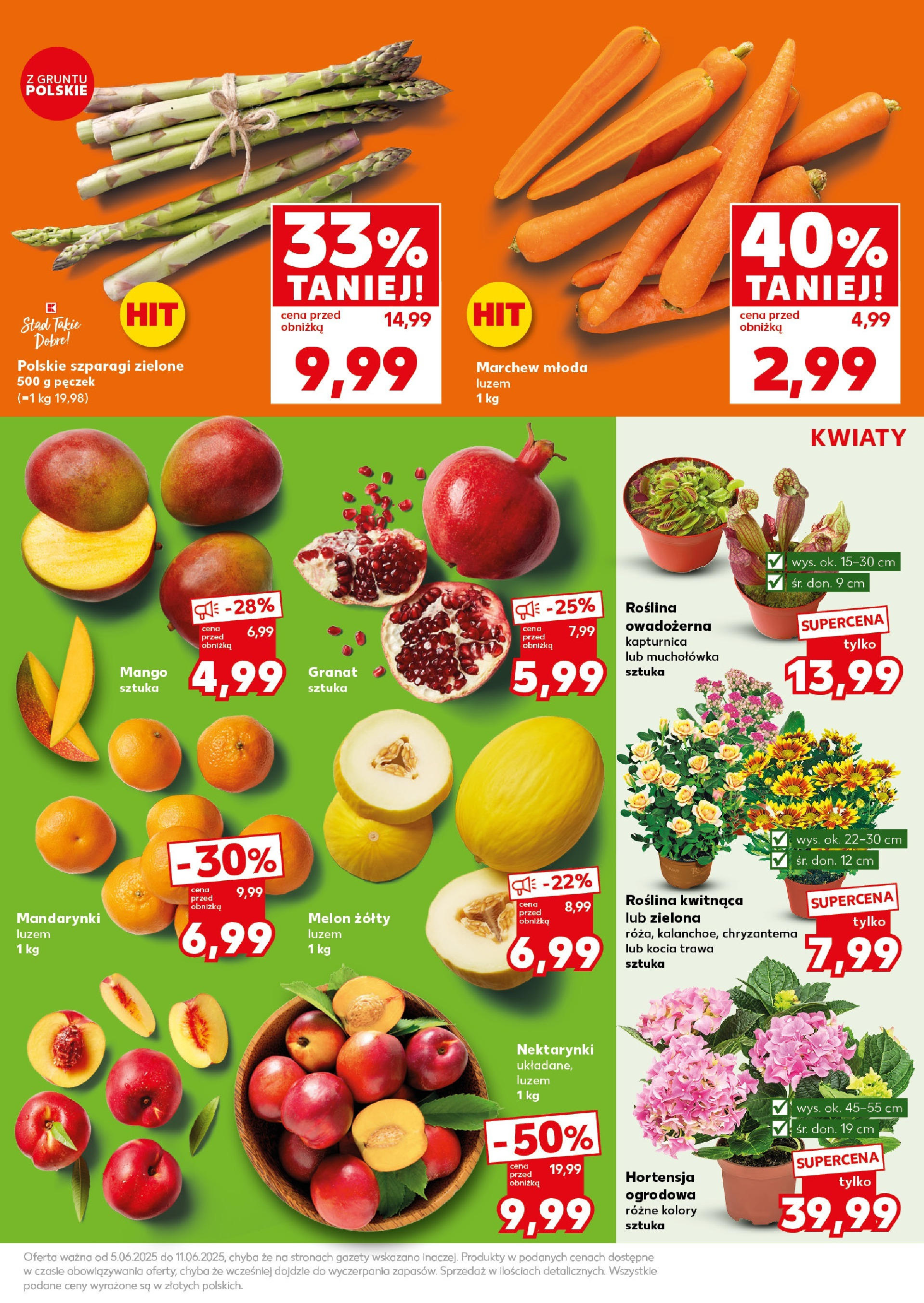 Kaufland gazetka - Super Sobota od 07.06.2025 - od jutra PDF | Strona: 9 | Produkty: Mango, Szparagi, Muchołówka, Mandarynki