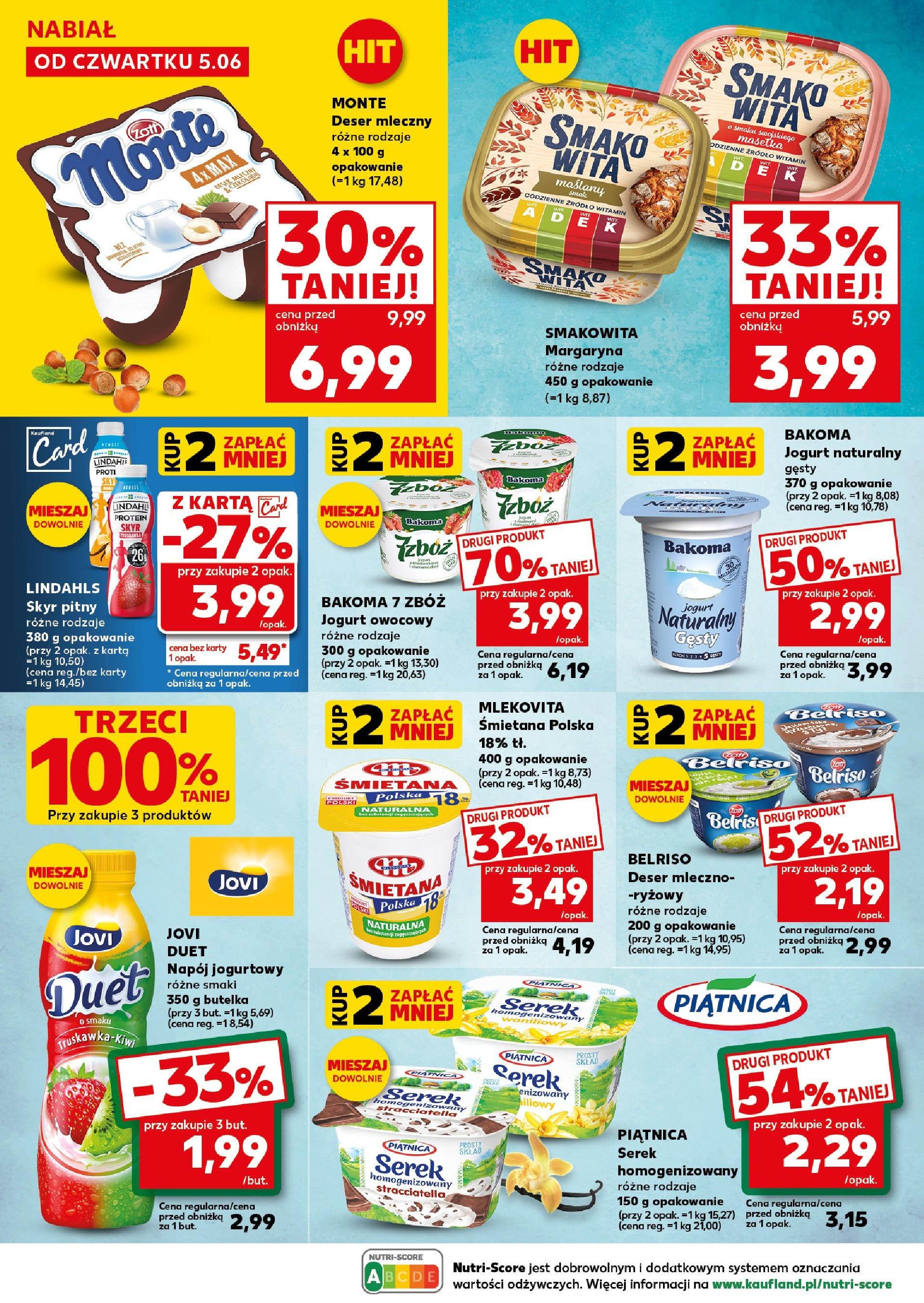 Kaufland gazetka - Super Sobota od 07.06.2025 - od jutra PDF | Strona: 12 | Produkty: Karta, Serek homogenizowany, Jogurt, Śmietana