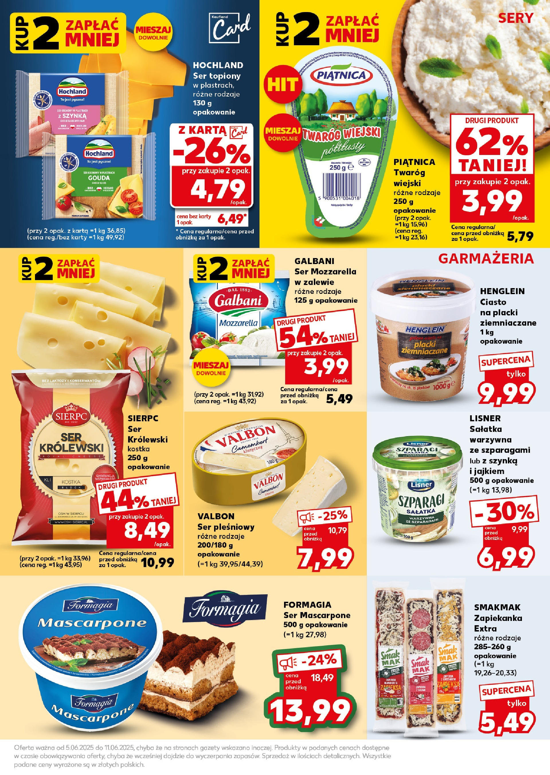 Kaufland gazetka - Super Sobota od 07.06.2025 - od jutra PDF | Strona: 13 | Produkty: Bez laktozy, Szparagi, Camembert, Mozzarella