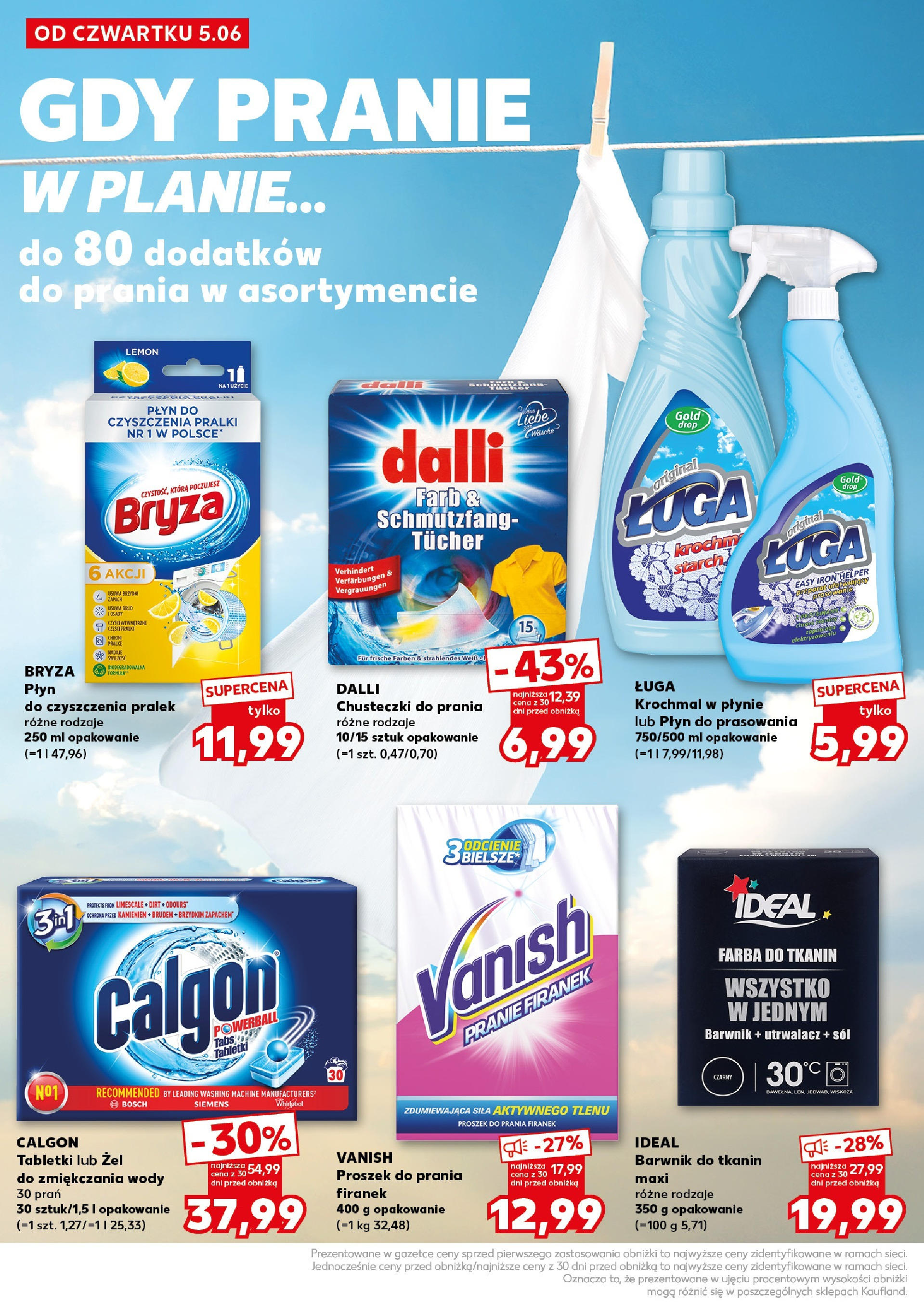 Kaufland gazetka - Super Sobota od 07.06.2025 - od jutra PDF | Strona: 22 | Produkty: Vanish, Calgon, Płyn do czyszczenia pralki, Cleaner