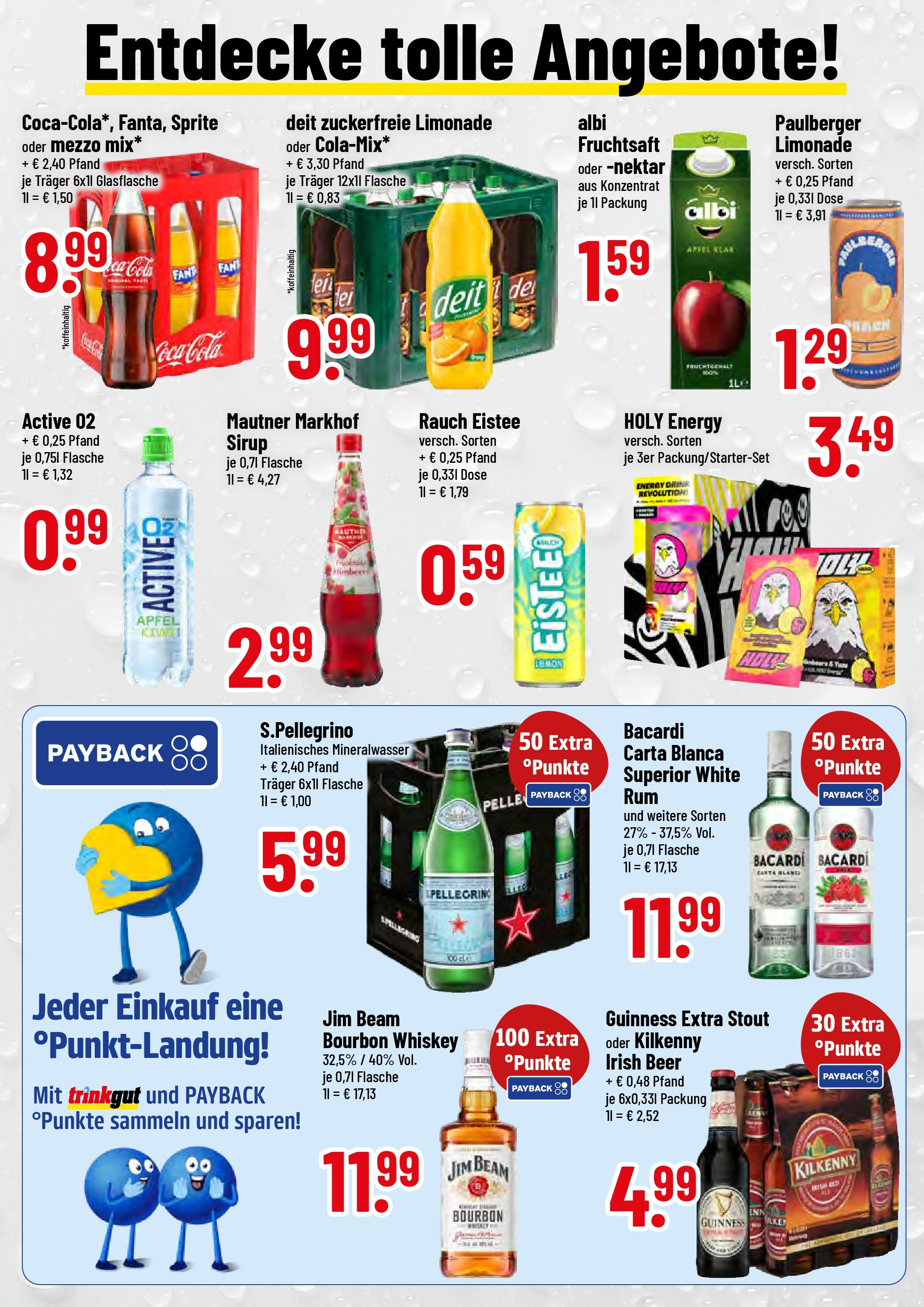 Trinkgut prospekt Simbach/Inn	 (ab 08.06.2025) » Angebote online | Seite: 2 | Produkte: Energy, Sirup, Mineralwasser, Bourbon