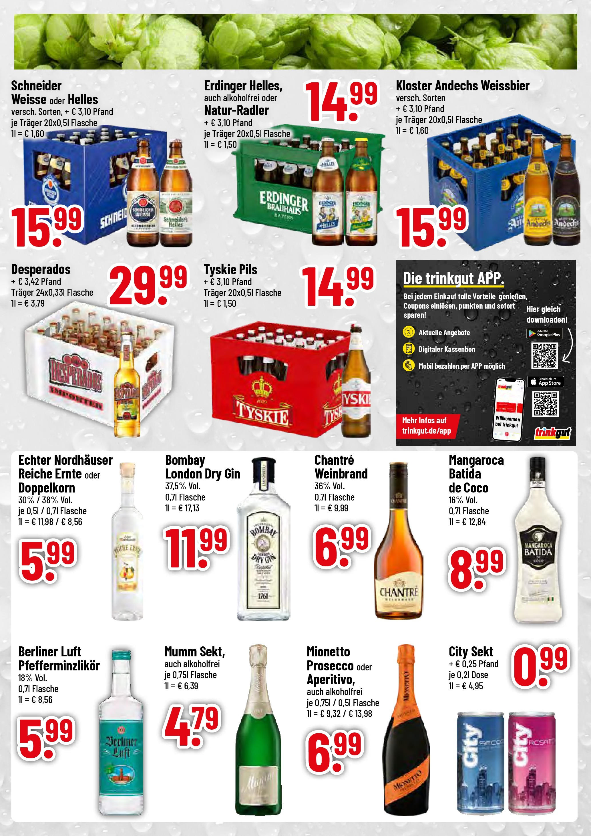 Trinkgut prospekt Simbach/Inn	 (ab 08.06.2025) » Angebote online | Seite: 3 | Produkte: Erdinger, Sekt, Pils, Prosecco