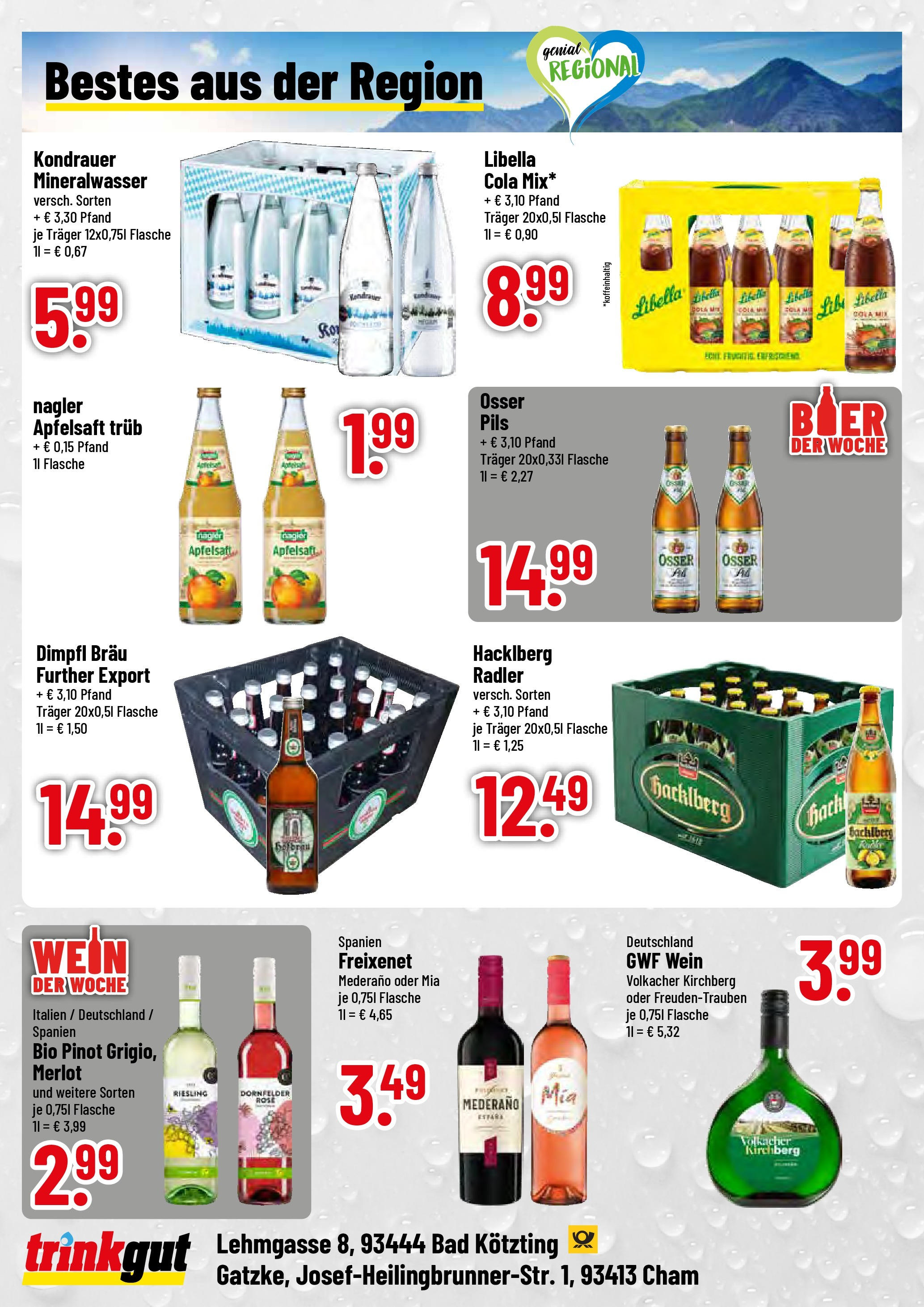 Trinkgut - trinkgut: Wochenangebote (ab 08.06.2025) » Angebote online | Seite: 4 | Produkte: Cola, Bier, Bad, Radler