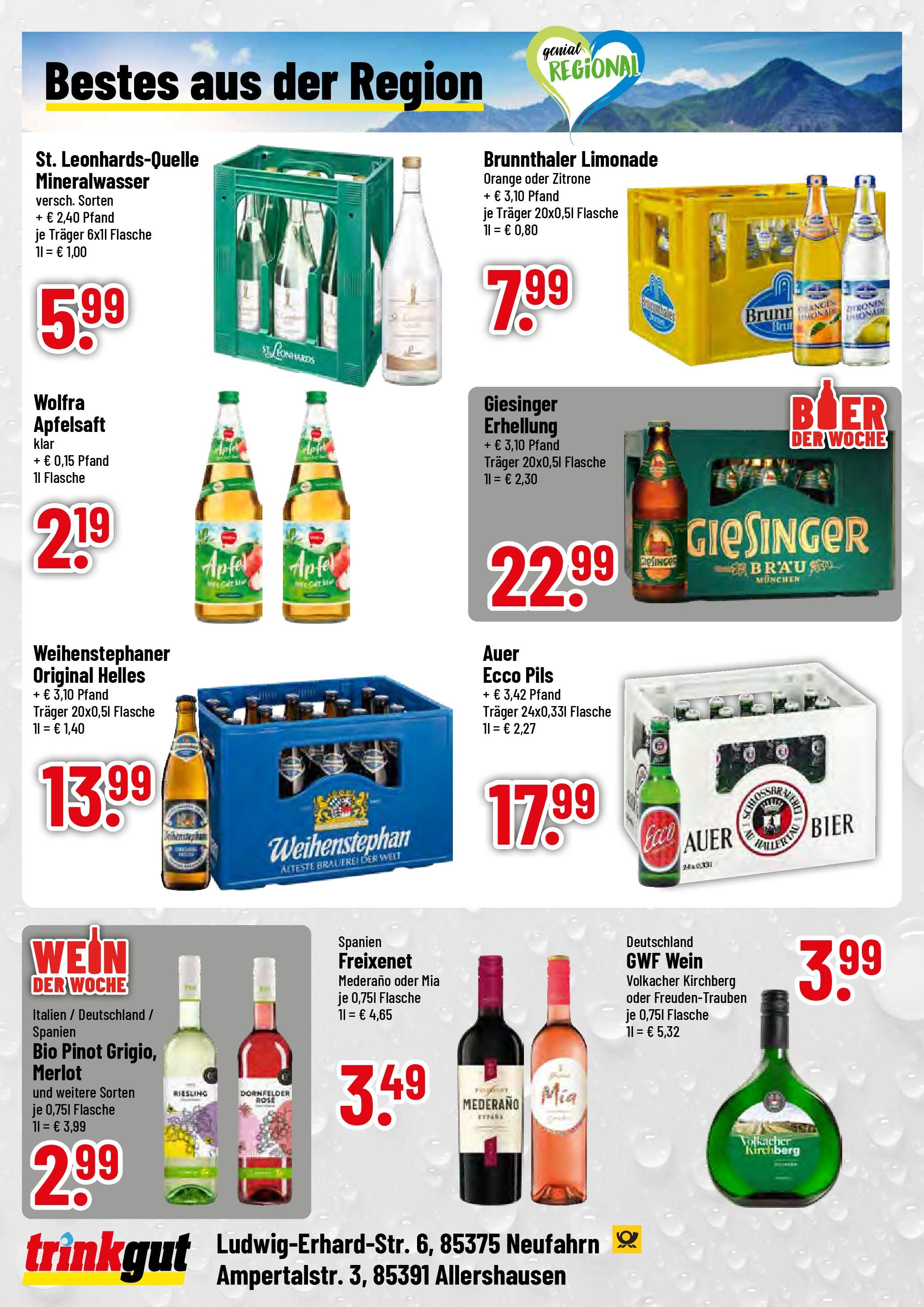 Trinkgut prospekt Neufahrn	 (ab 08.06.2025) » Angebote online | Seite: 4 | Produkte: Freixenet, Bier, Limonade, Mineralwasser