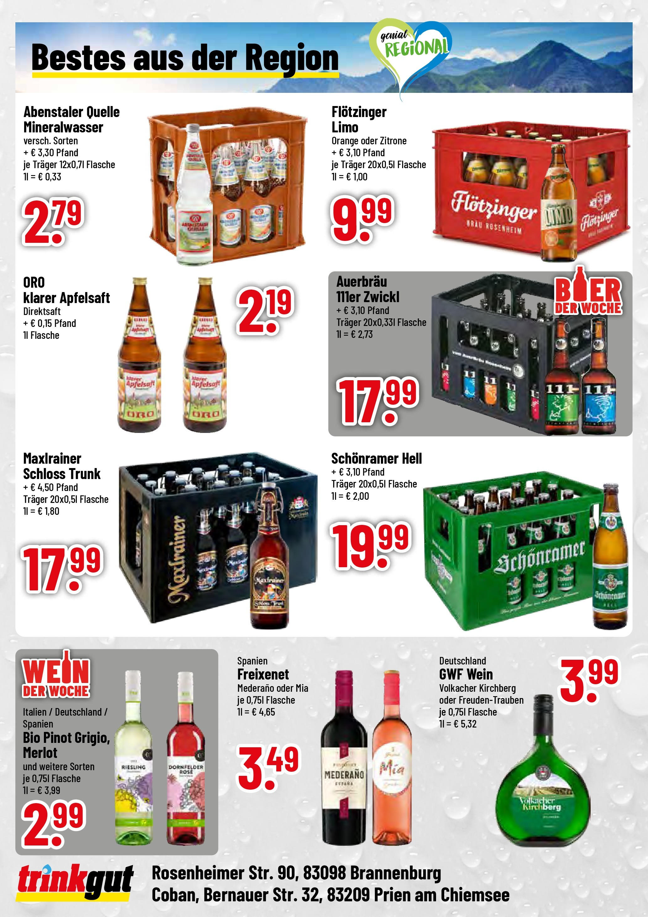 Trinkgut prospekt Brannenburg	 (ab 08.06.2025) » Angebote online | Seite: 4 | Produkte: Freixenet, Merlot, Zitrone, Wein