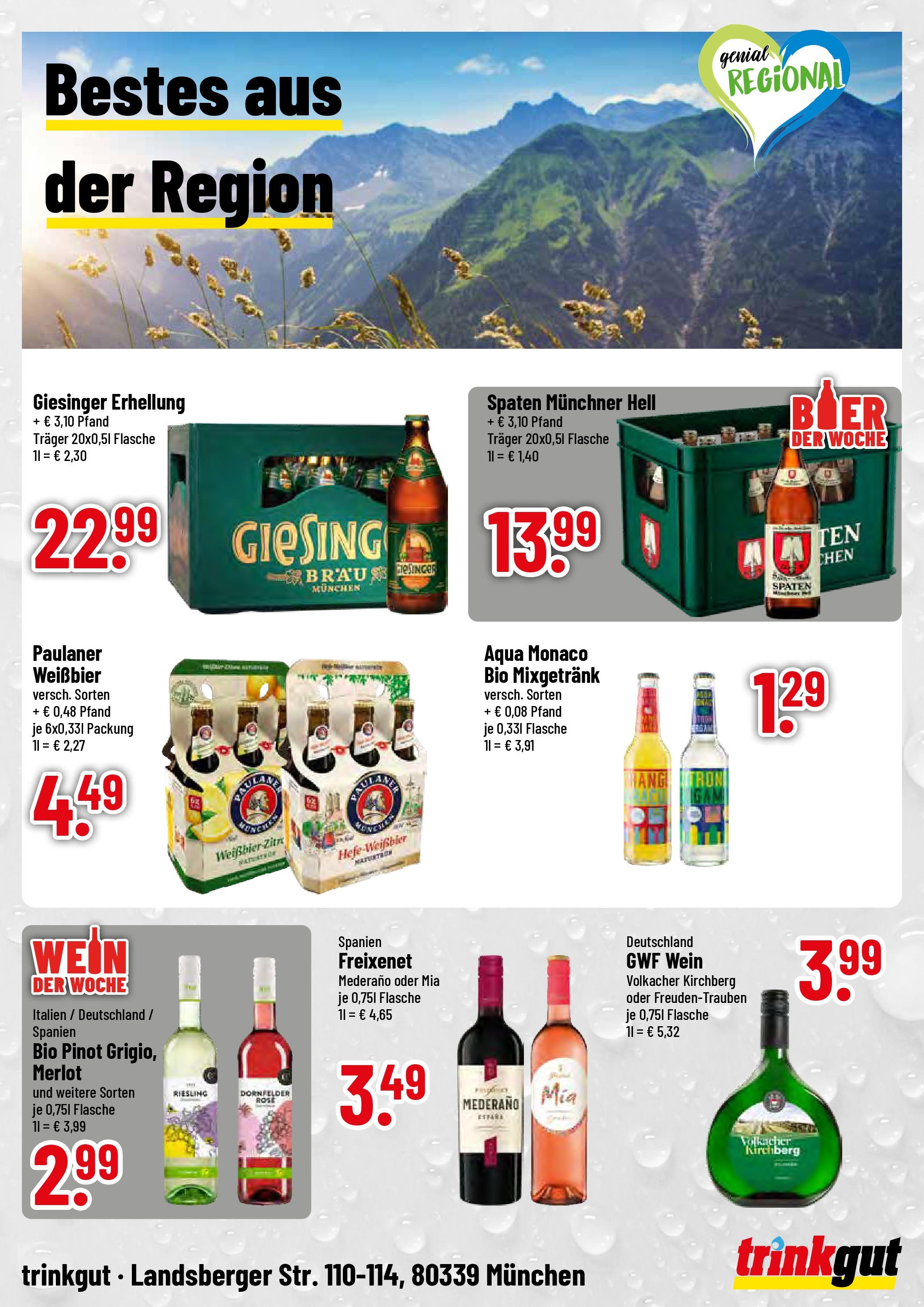 Trinkgut prospekt München	 (ab 08.06.2025) » Angebote online | Seite: 4 | Produkte: Freixenet, Merlot, Wein, Paulaner
