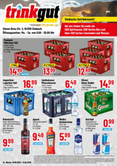 Trinkgut prospekt Simbach/Inn	 gültig ab dem 08.06.2025