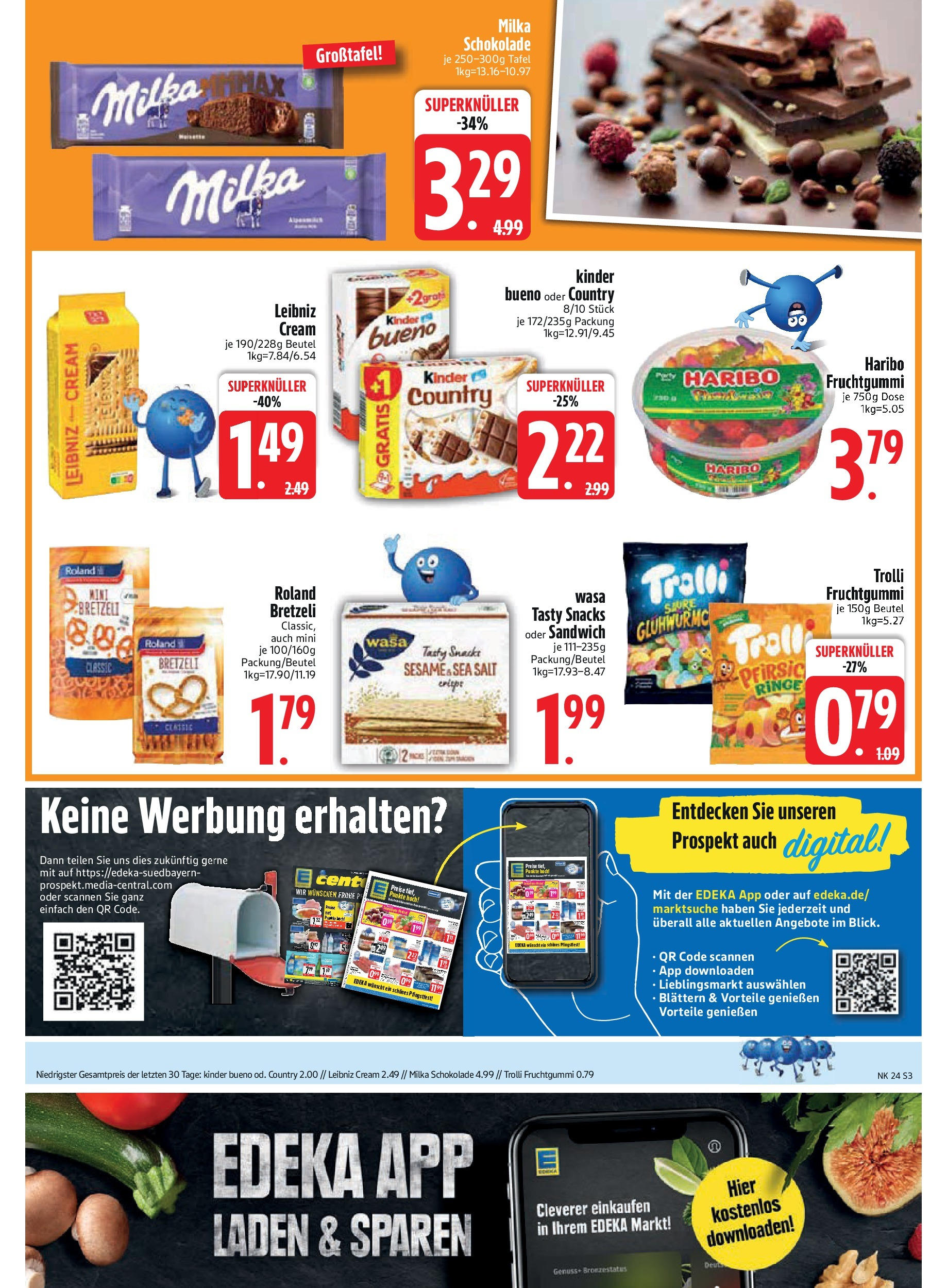 Edeka - EDEKA: Wochenangebote (ab 08.06.2025) » Angebote Online | Seite: 3 | Produkte: Haribo, Schokolade, Kinder bueno, Milka
