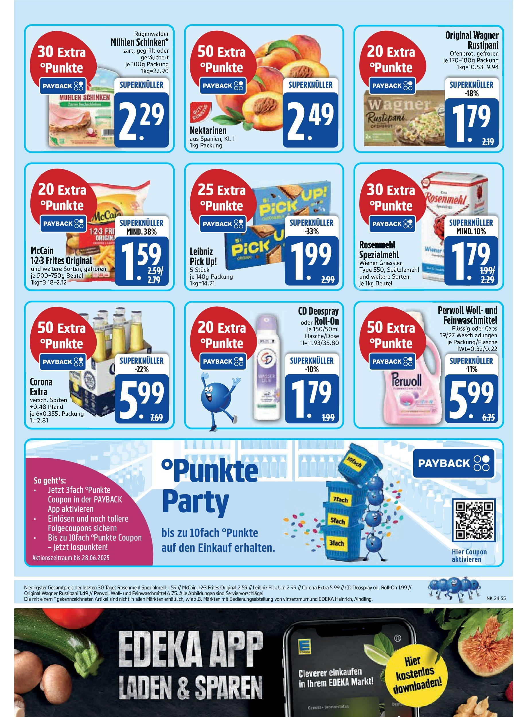 Edeka - EDEKA: Wochenangebote (ab 08.06.2025) » Angebote Online | Seite: 5 | Produkte: Nektarinen, Perwoll, McCain 123 Frites, Deodorant