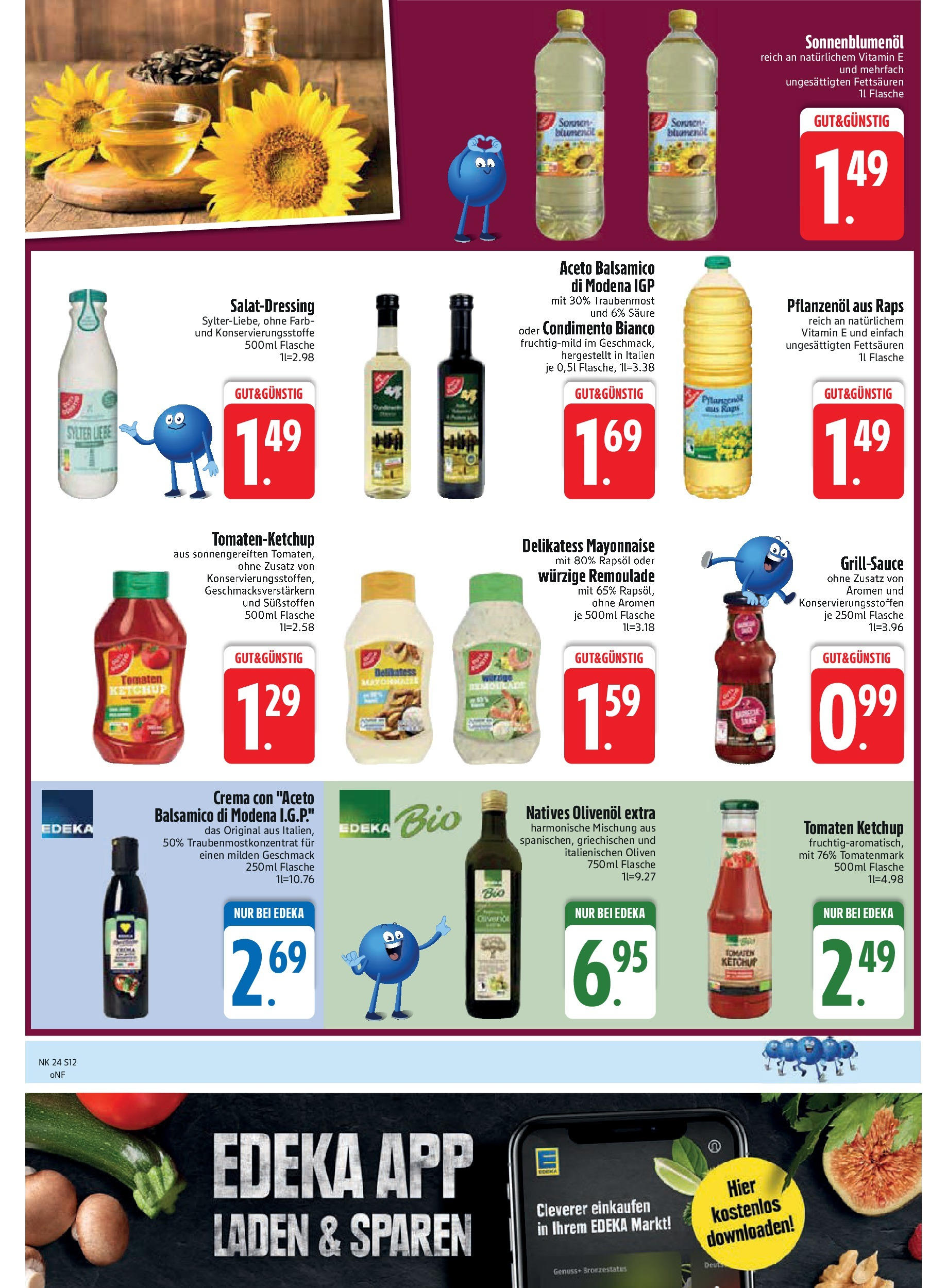Edeka prospekt Bodenwöhr	 (ab 08.06.2025) » Angebote Online | Seite: 12 | Produkte: Grill, Rapsöl, Olivenol, Ketchup