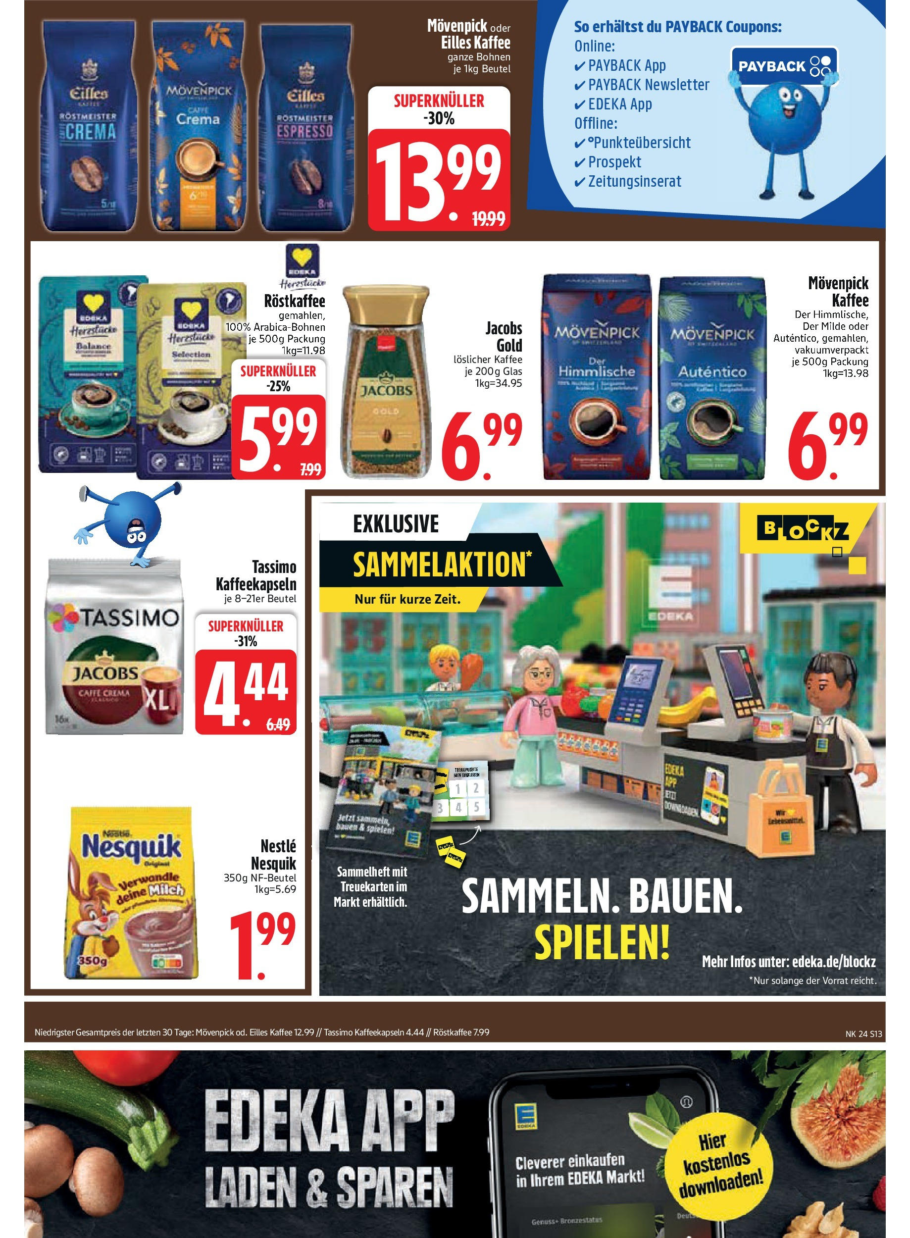Edeka - EDEKA: Wochenangebote (ab 08.06.2025) » Angebote Online | Seite: 13 | Produkte: Nesquik, Milch, Eilles kaffee, Tassimo