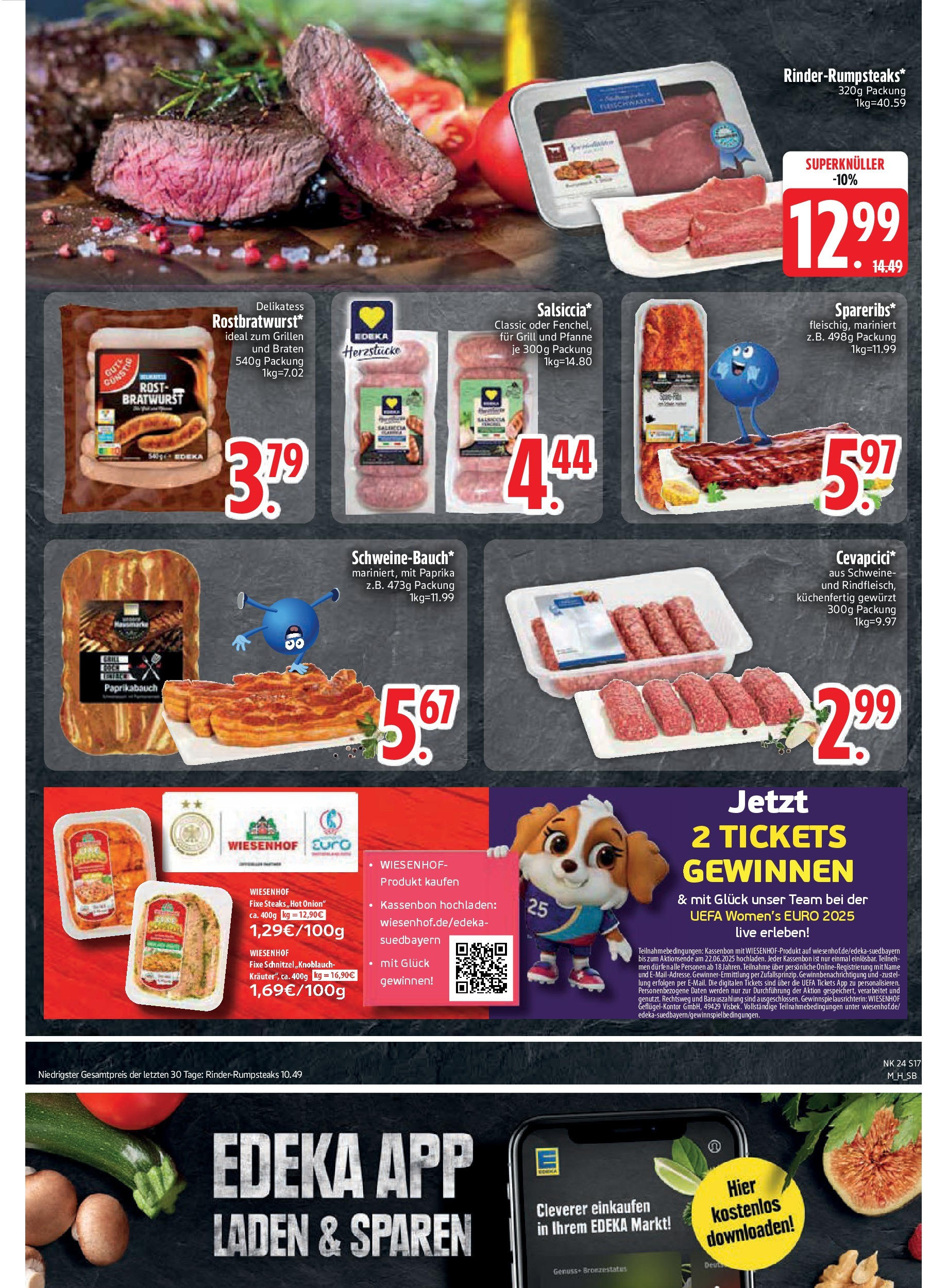 Edeka prospekt Bodenwöhr	 (ab 08.06.2025) » Angebote Online | Seite: 17 | Produkte: Grill, Bratwurst, Paprika, Knoblauch