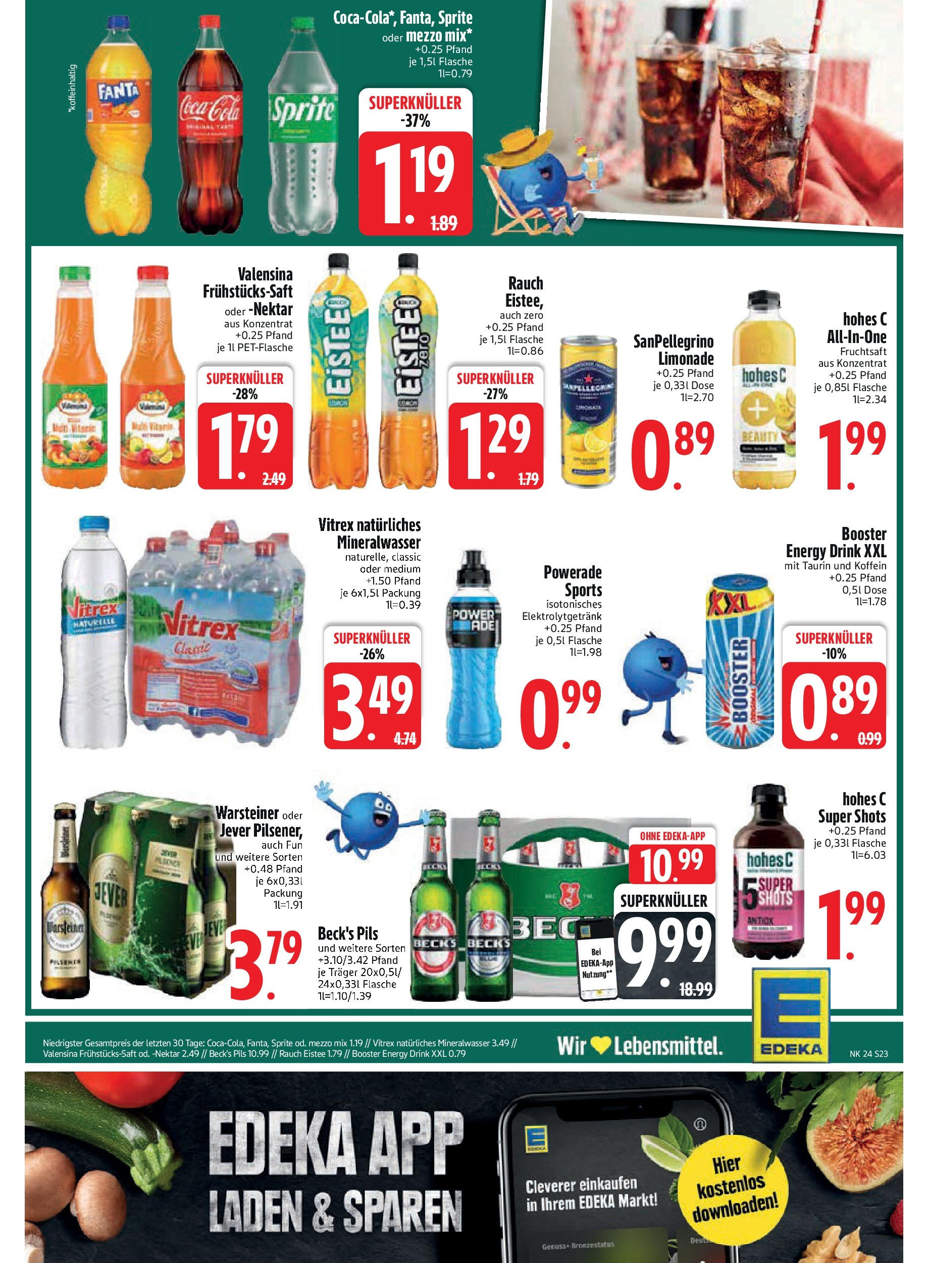 Edeka - EDEKA: Wochenangebote (ab 08.06.2025) » Angebote Online | Seite: 23 | Produkte: Fanta, Pils, Jever, Hohes c
