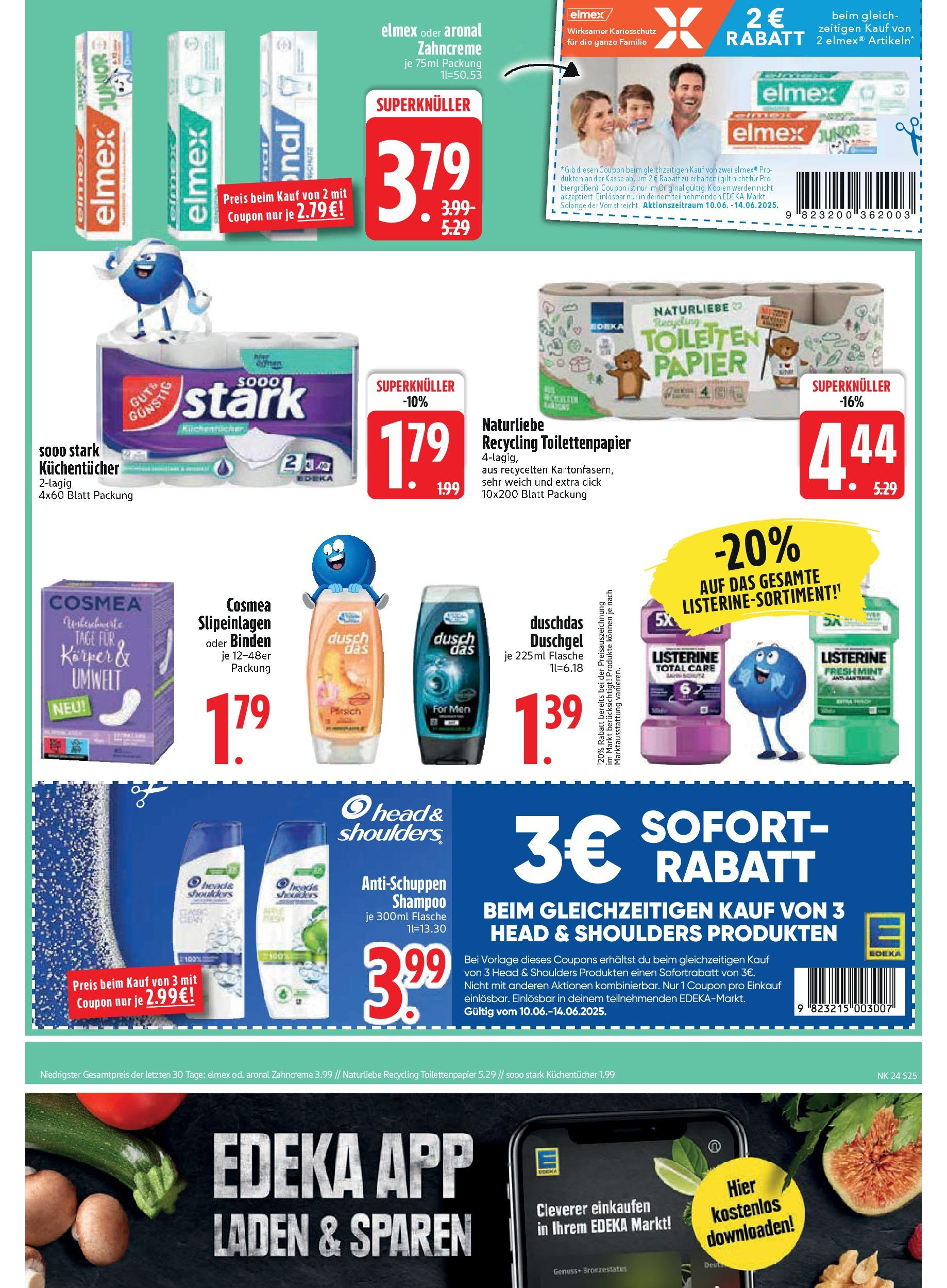 Edeka - EDEKA: Wochenangebote (ab 08.06.2025) » Angebote Online | Seite: 25 | Produkte: Shampoo, Duschgel, Shower Gel, Pfirsich