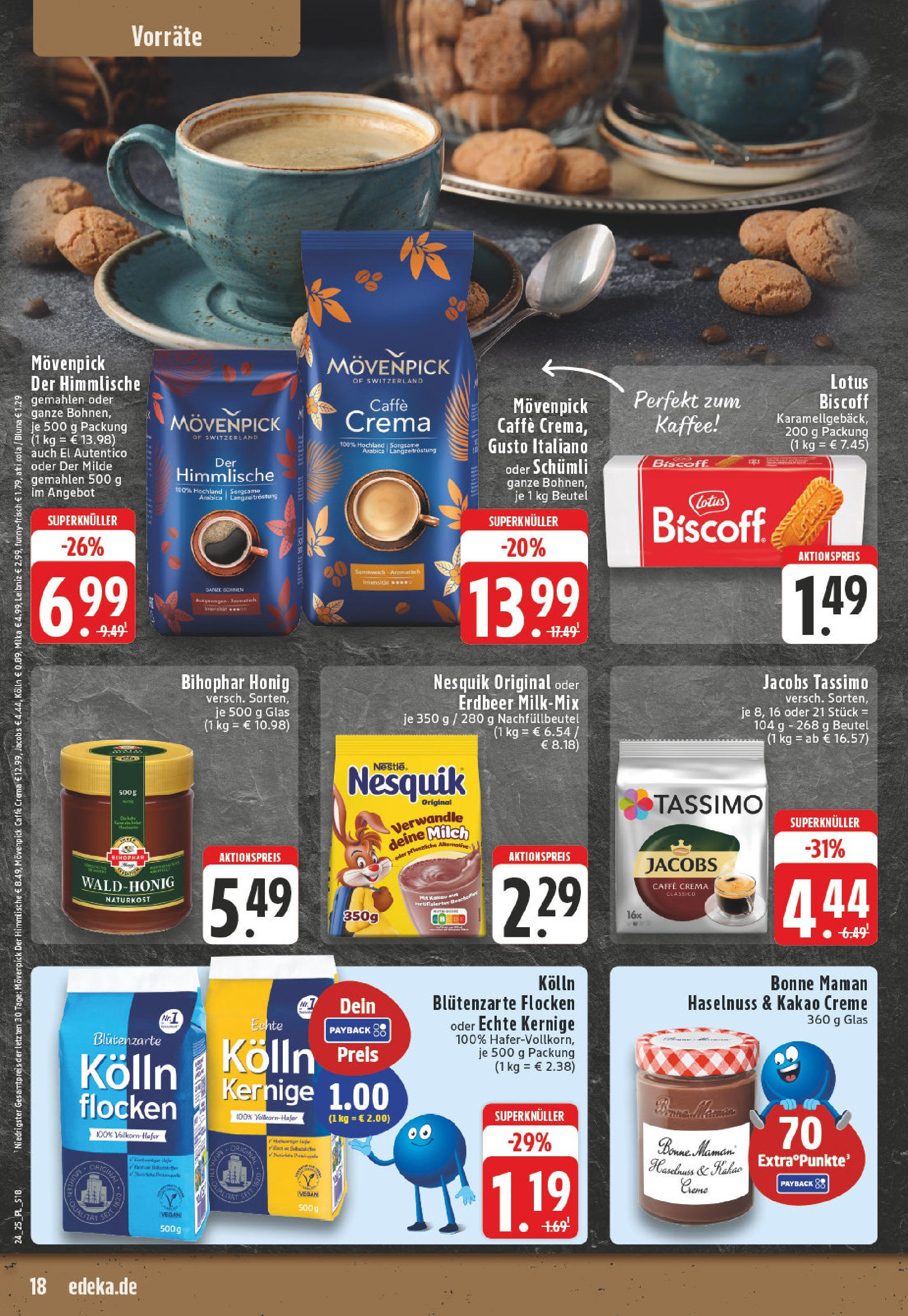 Edeka prospekt Titz	 (ab 08.06.2025) » Angebote Online | Seite: 18 | Produkte: Nesquik, Kolln, Cola, Milka