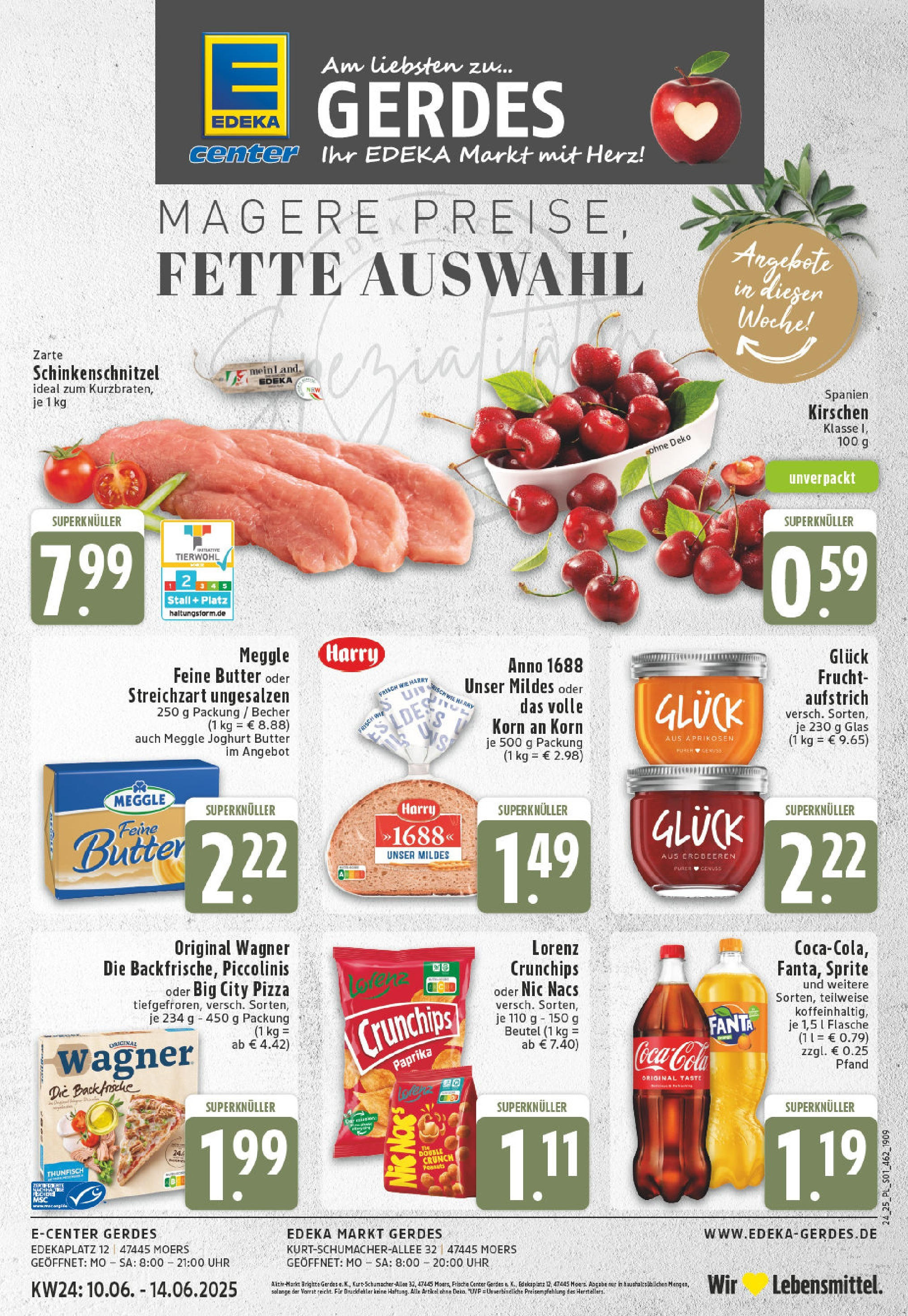 Edeka prospekt Moers-Rheinkamp	 (ab 08.06.2025) » Angebote Online | Seite: 1 | Produkte: Coca cola, Joghurt, Thunfisch, Paprika