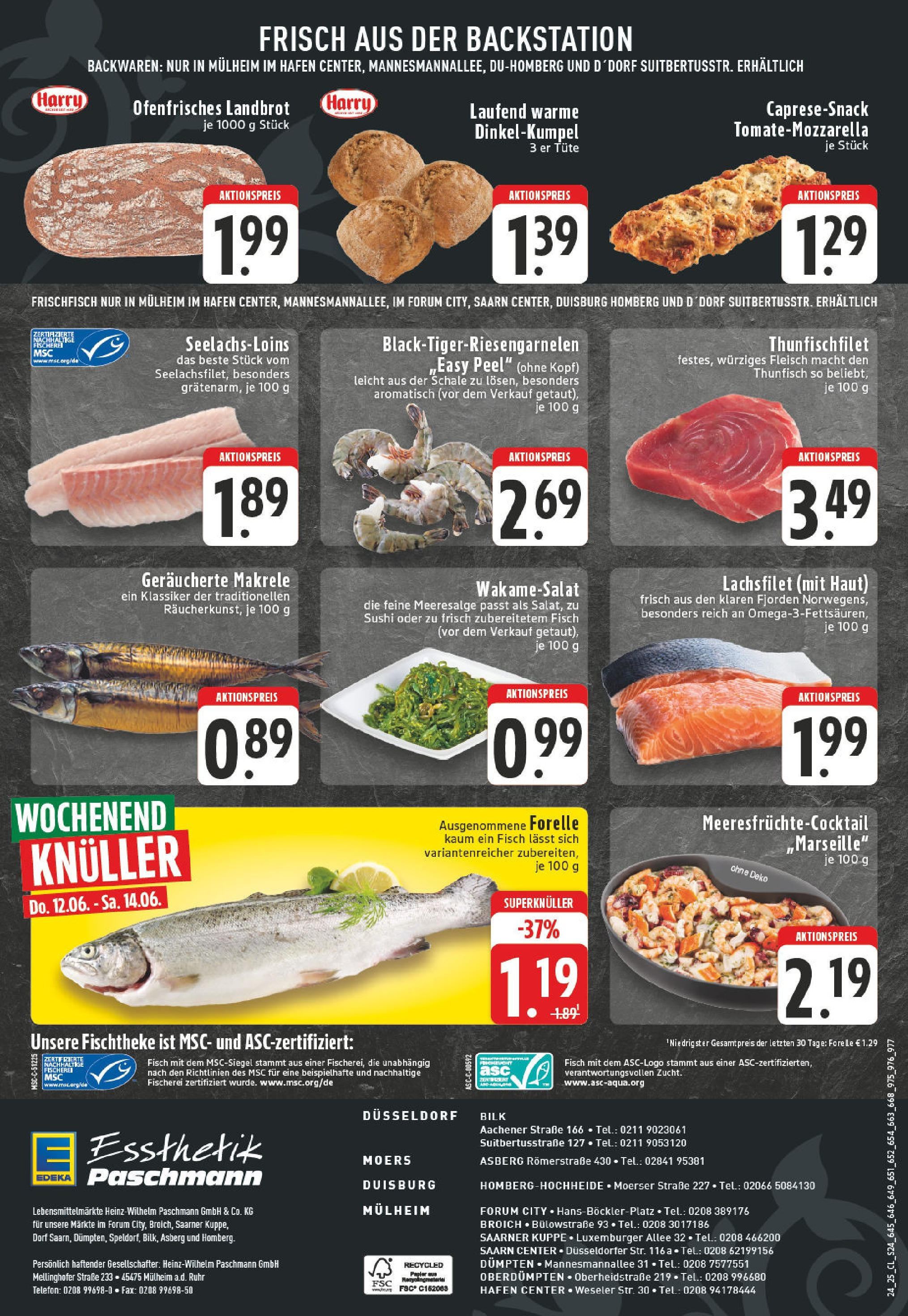Edeka prospekt Düsseldorf - Bilk	 (ab 08.06.2025) » Angebote Online | Seite: 24 | Produkte: Thunfisch, Fisch, Fleisch, Telefon
