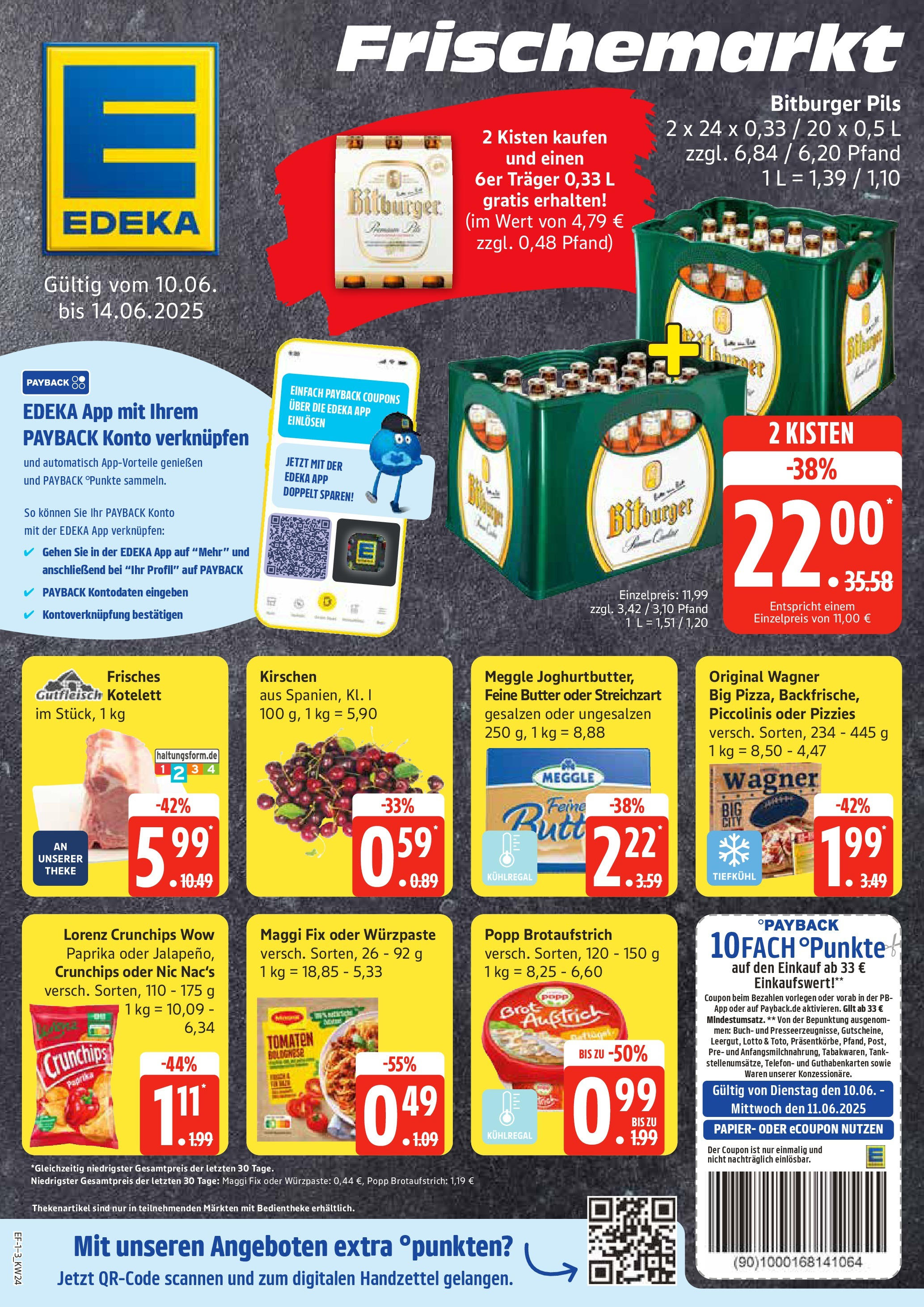 Edeka prospekt Schellhorn	 (ab 08.06.2025) » Angebote Online | Seite: 1 | Produkte: Butter, Theke, Brot, Telefon