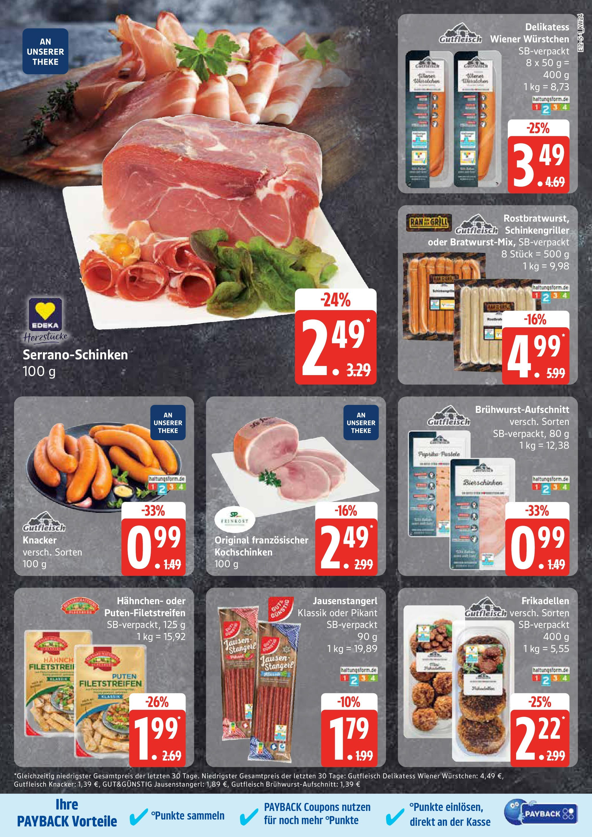 Edeka prospekt Hamburg	 (ab 08.06.2025) » Angebote Online | Seite: 5 | Produkte: Grill, Hahnchen, Wiener wurstchen, Theke