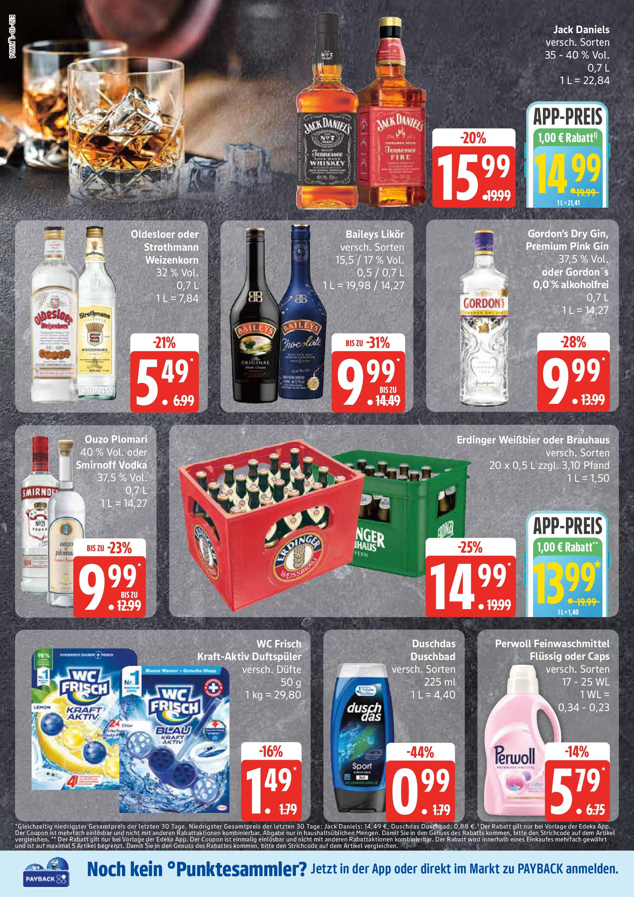 Edeka prospekt Hamburg	 (ab 08.06.2025) » Angebote Online | Seite: 10 | Produkte: Perwoll, Wc frisch, Shower Gel, Baileys