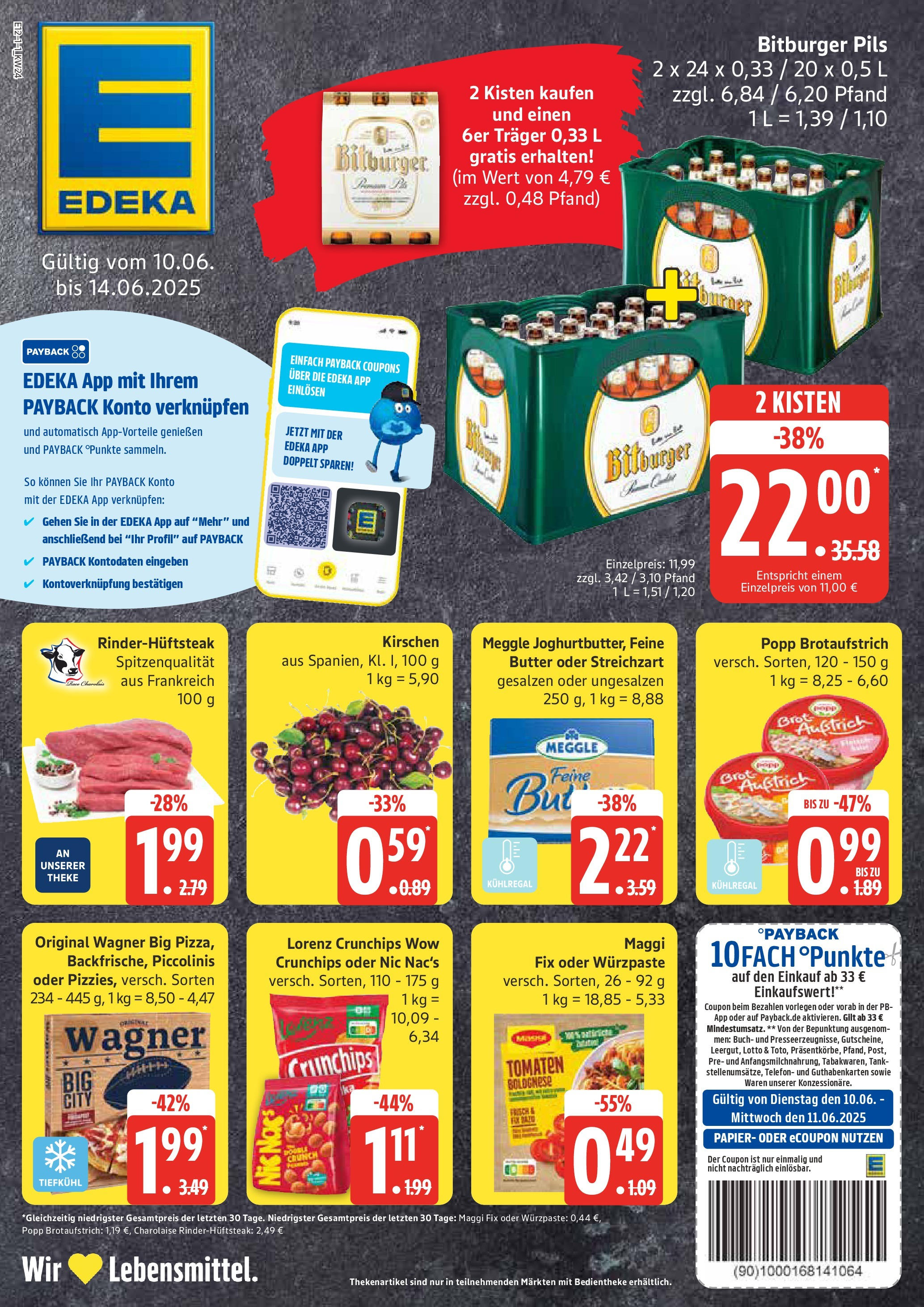 Edeka prospekt Hamburg	 (ab 08.06.2025) » Angebote Online | Seite: 1 | Produkte: Pils, Tomaten, Kirschen, Pizza