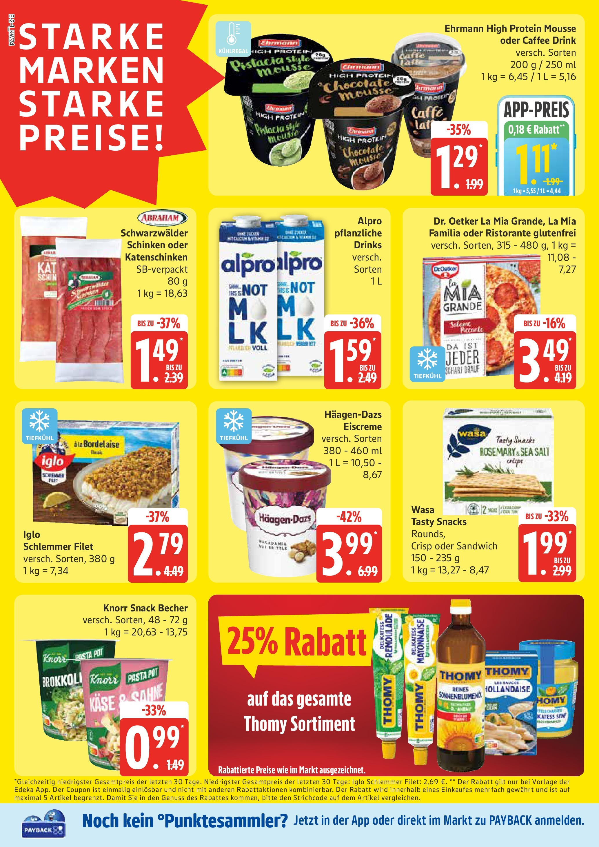 Edeka prospekt Hamburg	 (ab 08.06.2025) » Angebote Online | Seite: 2 | Produkte: Knorr, Alpro, Pasta, Sahne