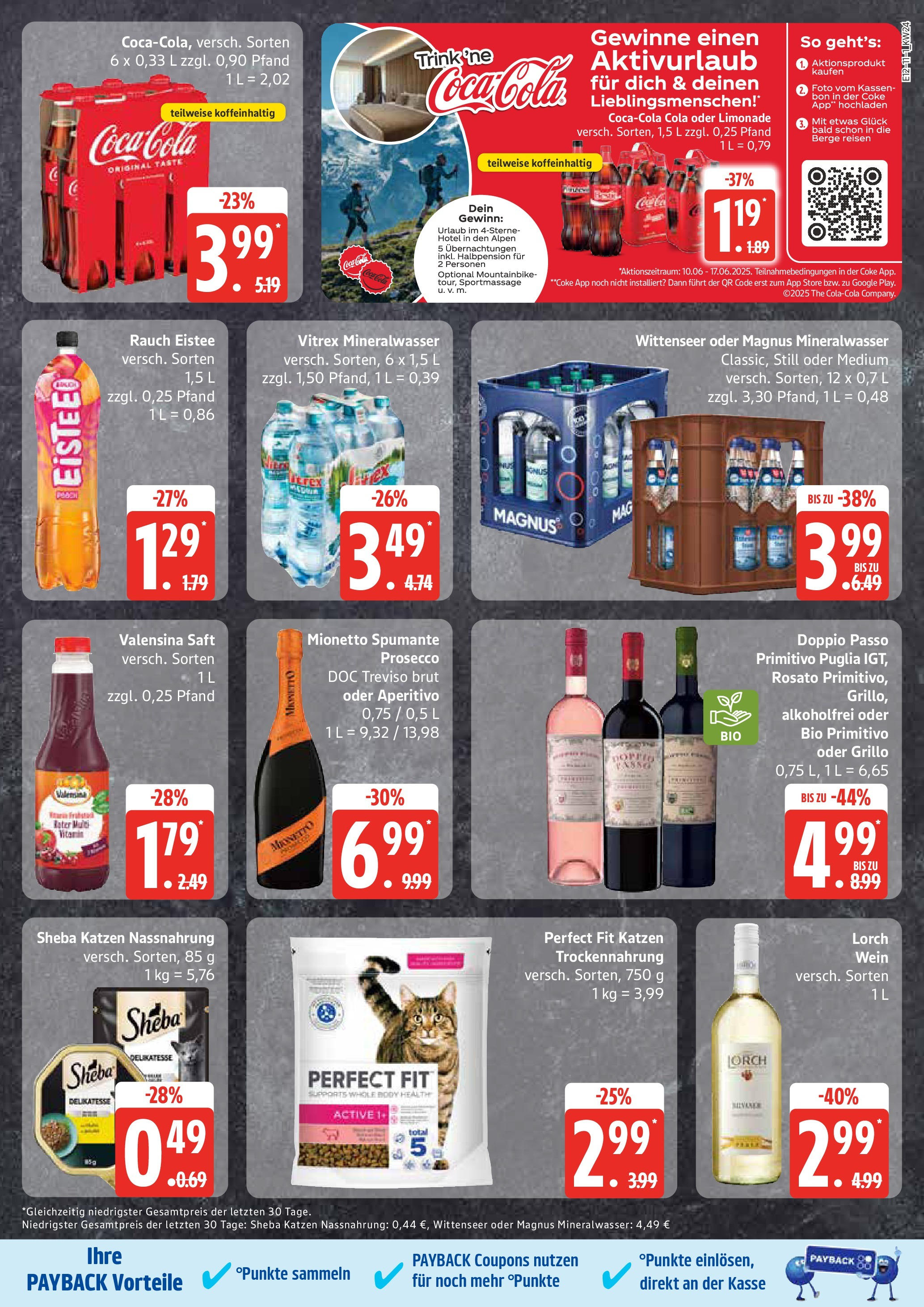 Edeka prospekt Hamburg	 (ab 08.06.2025) » Angebote Online | Seite: 11 | Produkte: Coca cola, Mountainbike, Doppio passo primitivo, Mineralwasser
