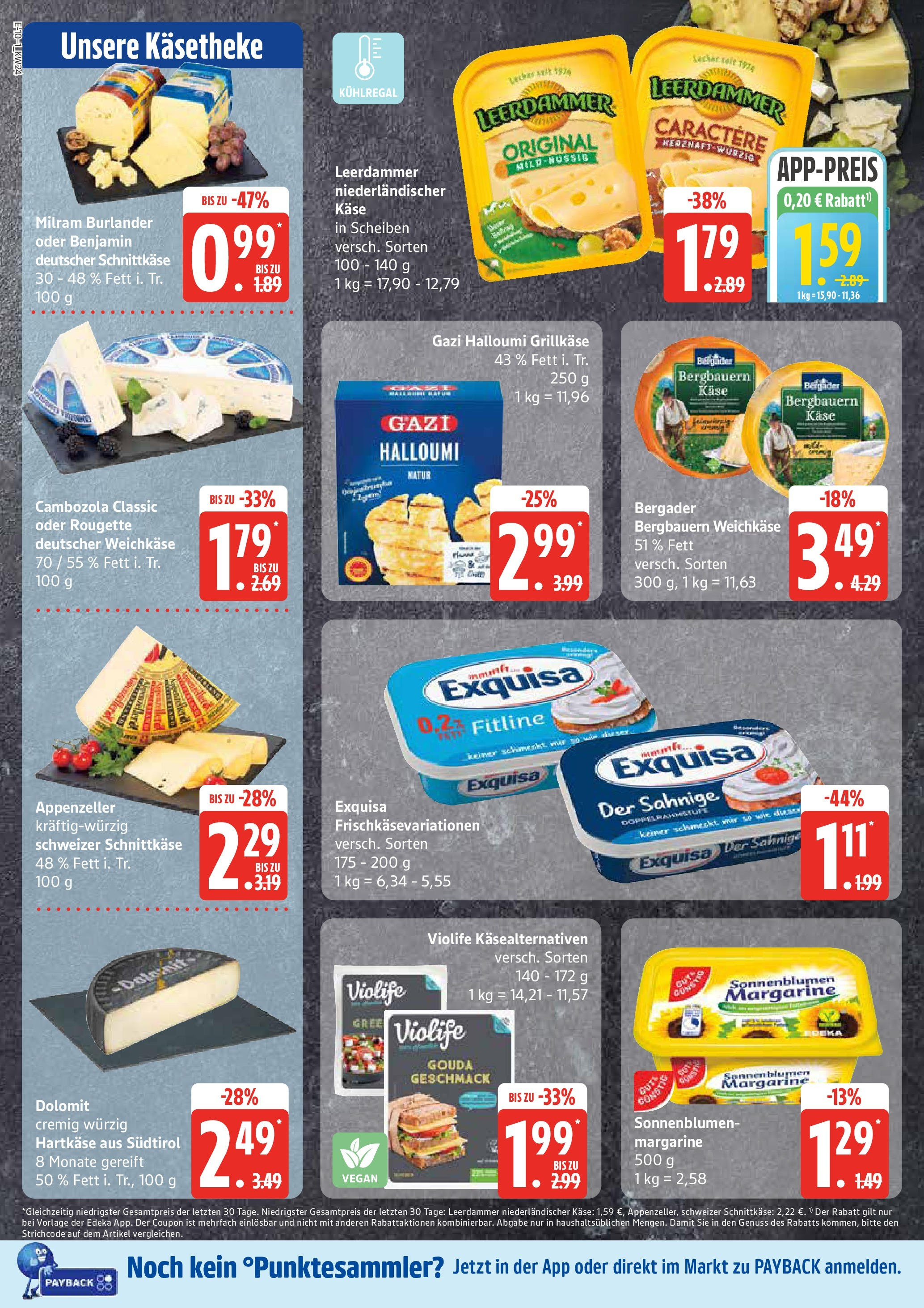 Edeka prospekt Hamburg	 (ab 08.06.2025) » Angebote Online | Seite: 10 | Produkte: Käse, Gouda, Leerdammer, Exquisa