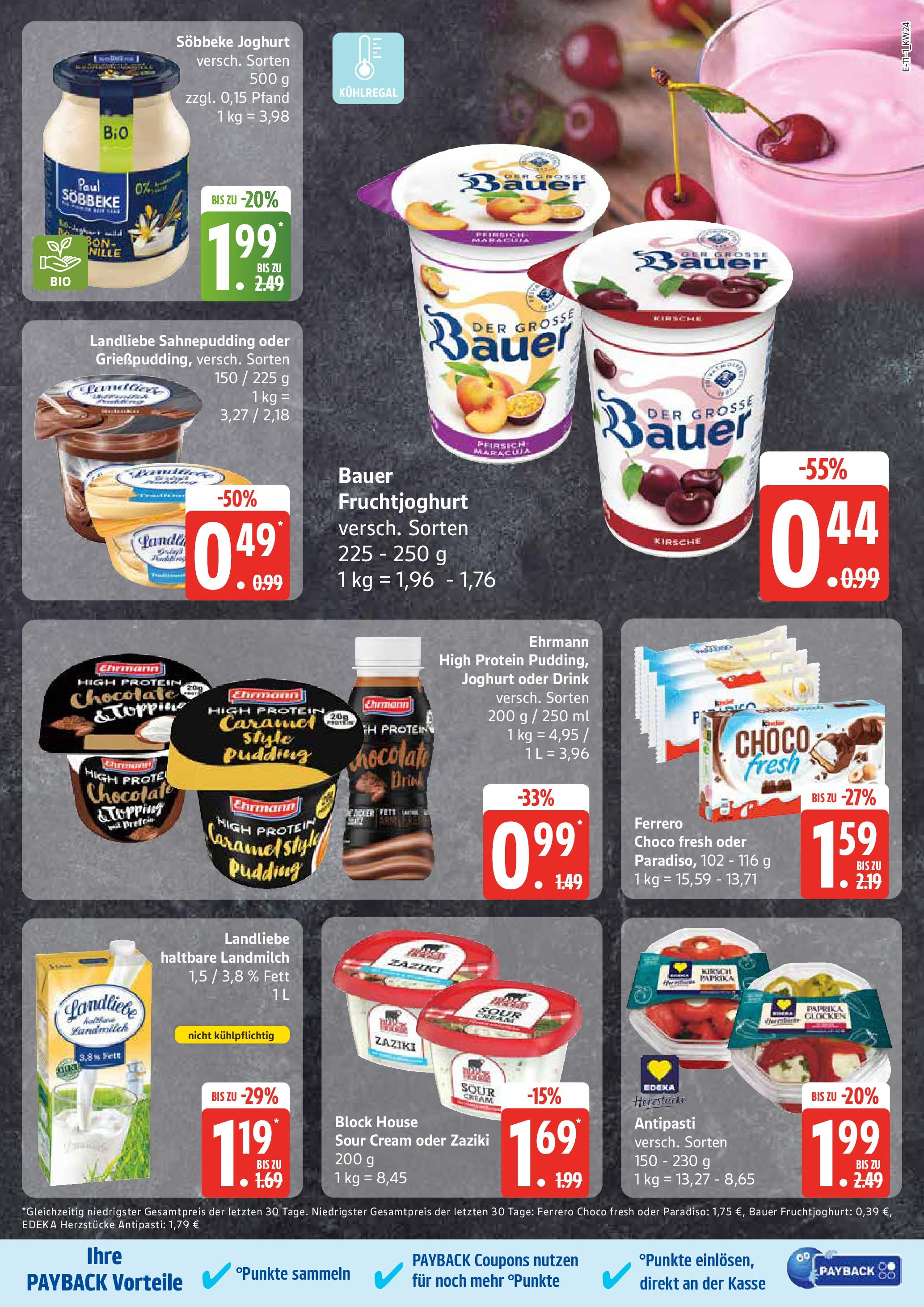 Edeka prospekt Hamburg	 (ab 08.06.2025) » Angebote Online | Seite: 11 | Produkte: Joghurt, Fruchtjoghurt, Pudding, Paprika