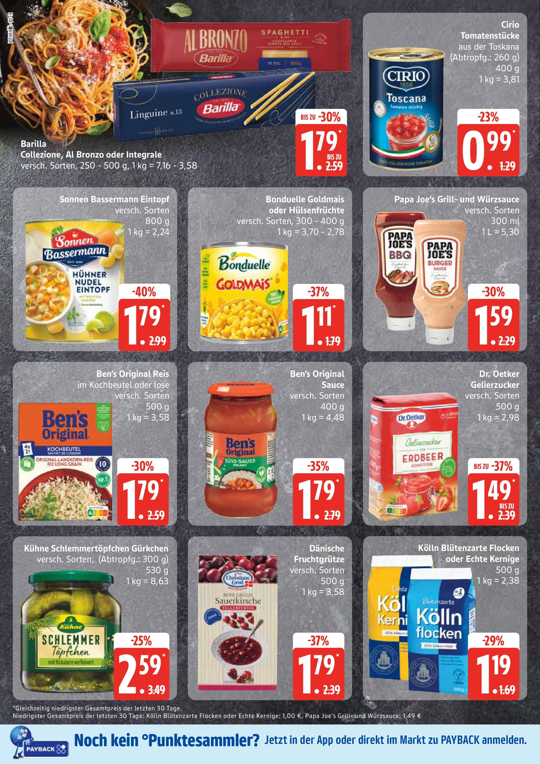 Edeka prospekt Hamburg	 (ab 08.06.2025) » Angebote Online | Seite: 14 | Produkte: Grill, Gelierzucker, Barilla, Tomaten