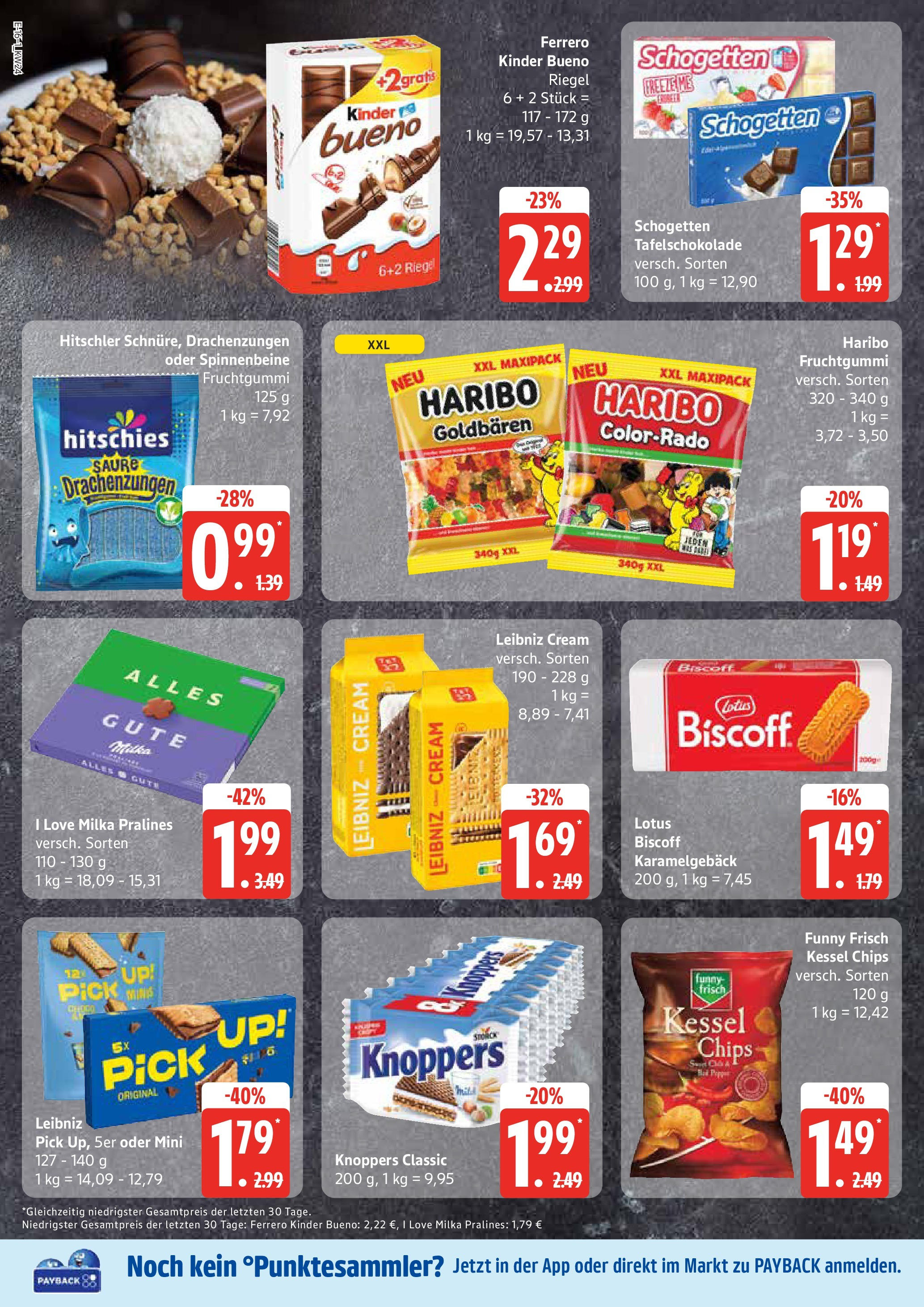 Edeka prospekt Hamburg	 (ab 08.06.2025) » Angebote Online | Seite: 16 | Produkte: Haribo, Kinder bueno, Knoppers, Schogetten