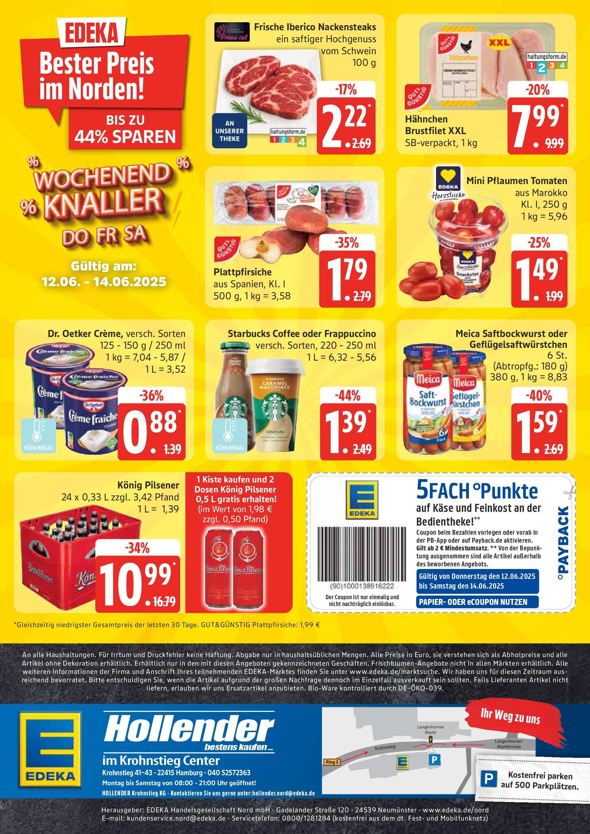 Edeka prospekt Hamburg	 (ab 08.06.2025) » Angebote Online | Seite: 20 | Produkte: Starbucks, Creme, Meica, Uhr