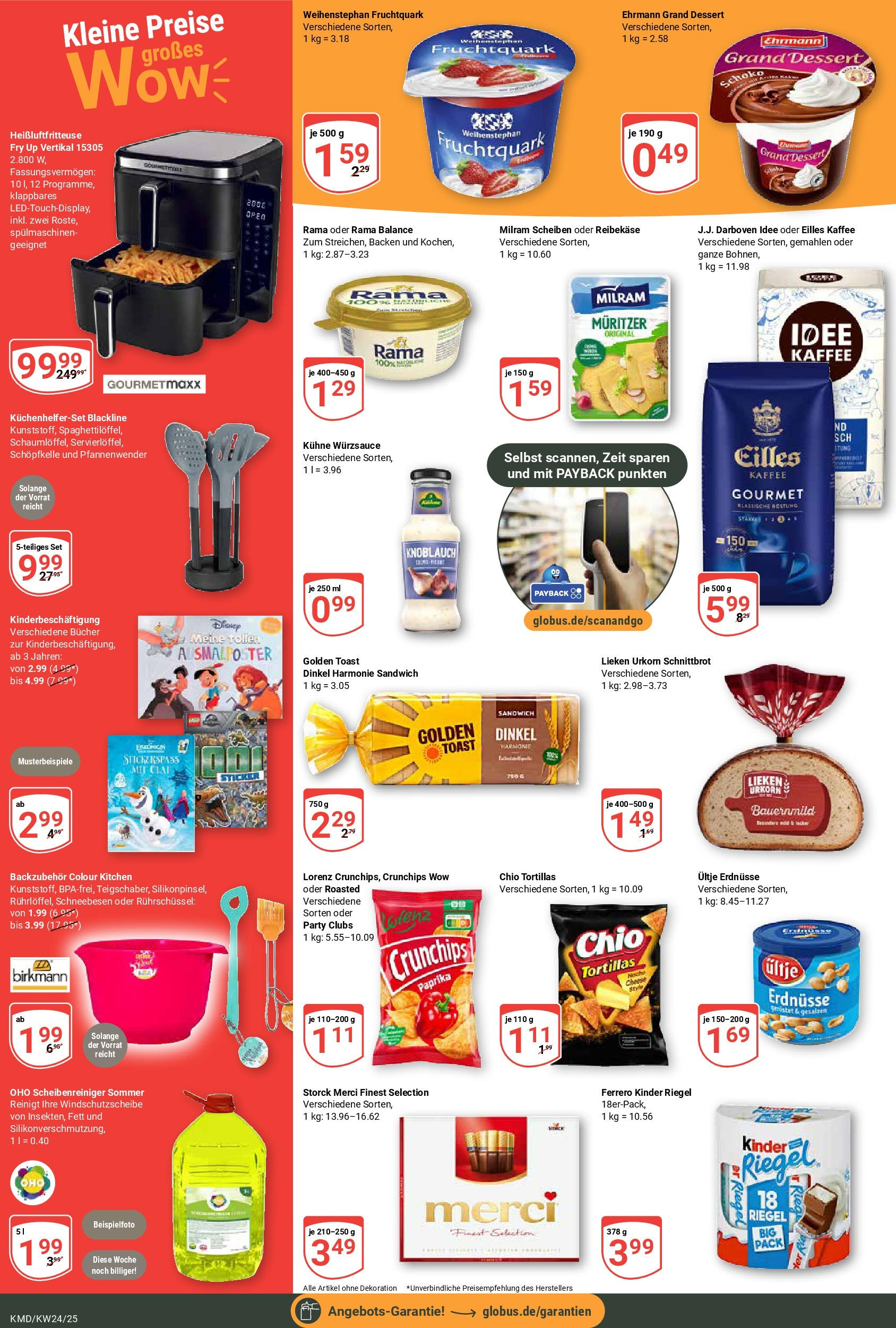 Globus - Globus: Wochenangebote (ab 08.06.2025) » Angebote online | Seite: 5 | Produkte: Merci, Eilles kaffee, Reibekase, Heißluftfritteuse