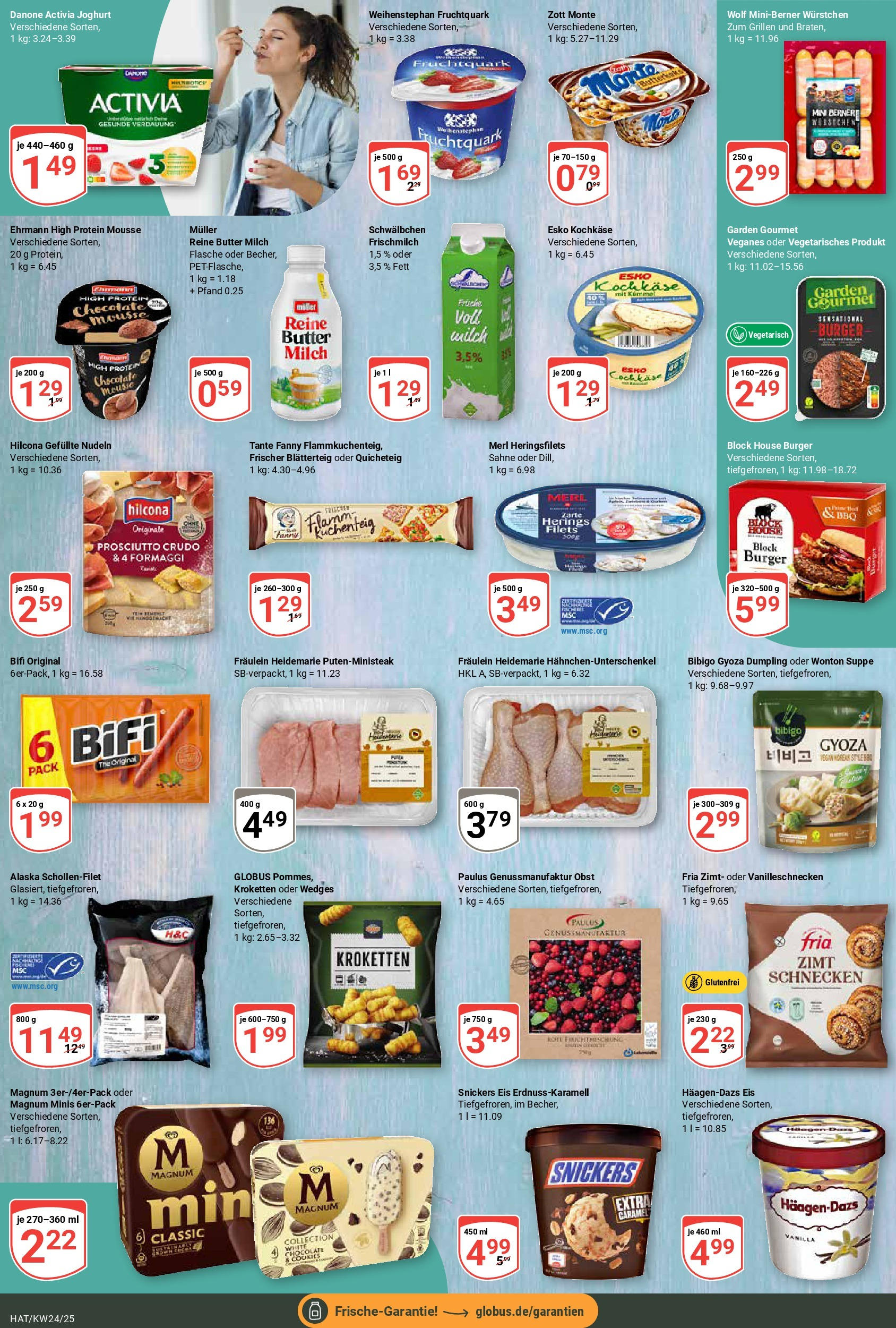 Globus prospekt Hattersheim	 (ab 08.06.2025) » Angebote online | Seite: 10 | Produkte: Milch, Butter, Joghurt, Pasta