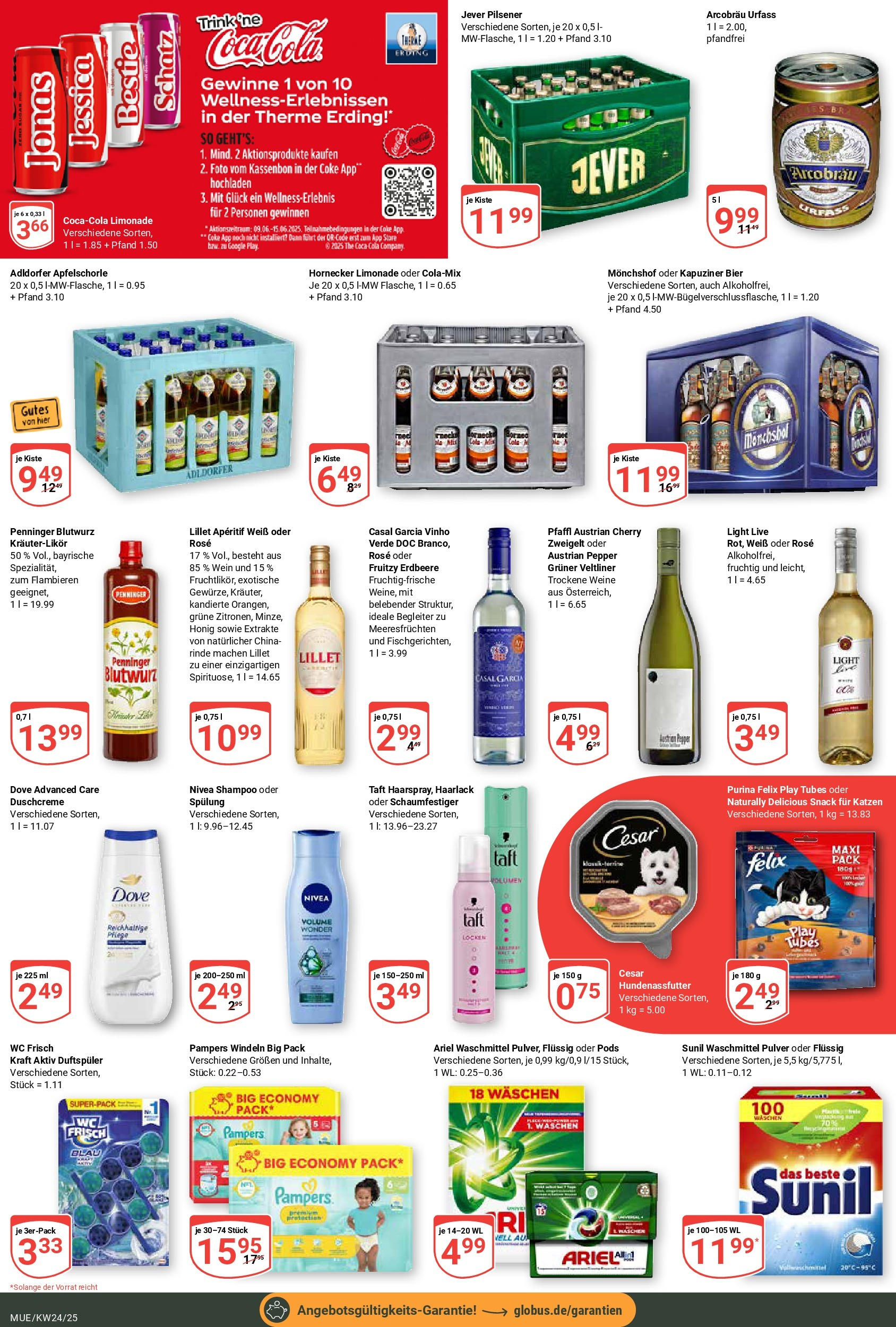 Globus prospekt Mühldorf	 (ab 08.06.2025) » Angebote online | Seite: 5 | Produkte: Pampers, Shampoo, Spülung, Lillet