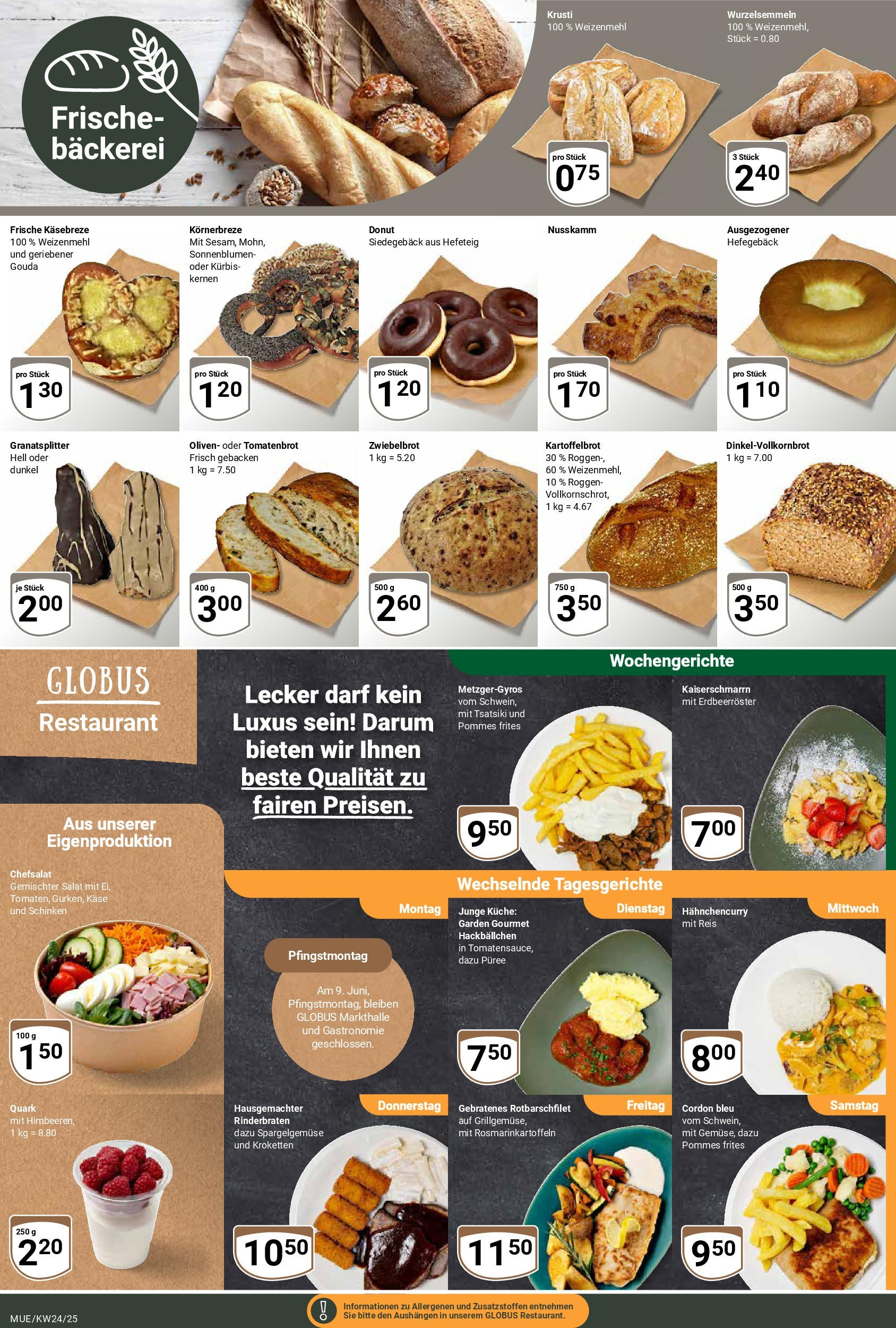 Globus prospekt Mühldorf	 (ab 08.06.2025) » Angebote online | Seite: 7 | Produkte: Himbeeren, Pommes, Küche, Salat