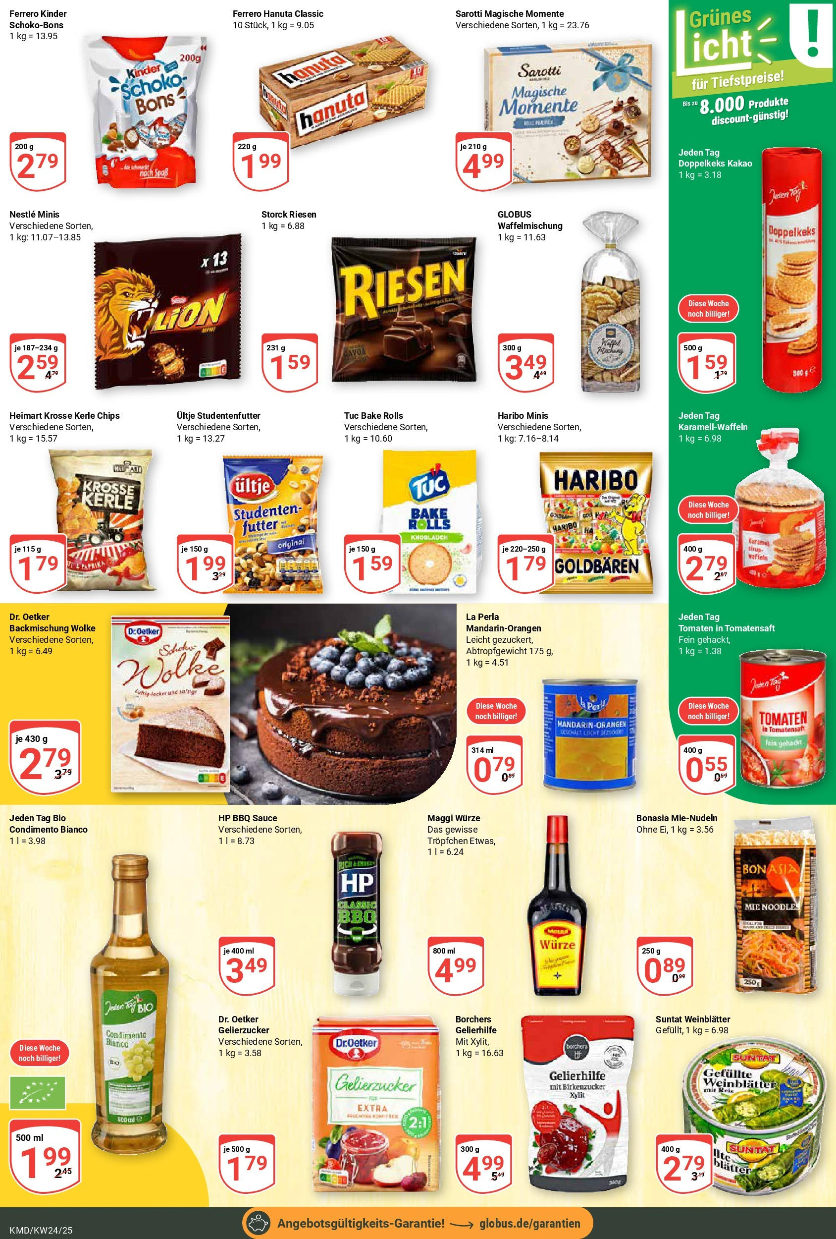 Globus - Globus: Wochenangebote (ab 08.06.2025) » Angebote online | Seite: 14 | Produkte: Haribo, Tomaten, Knoblauch, Chips