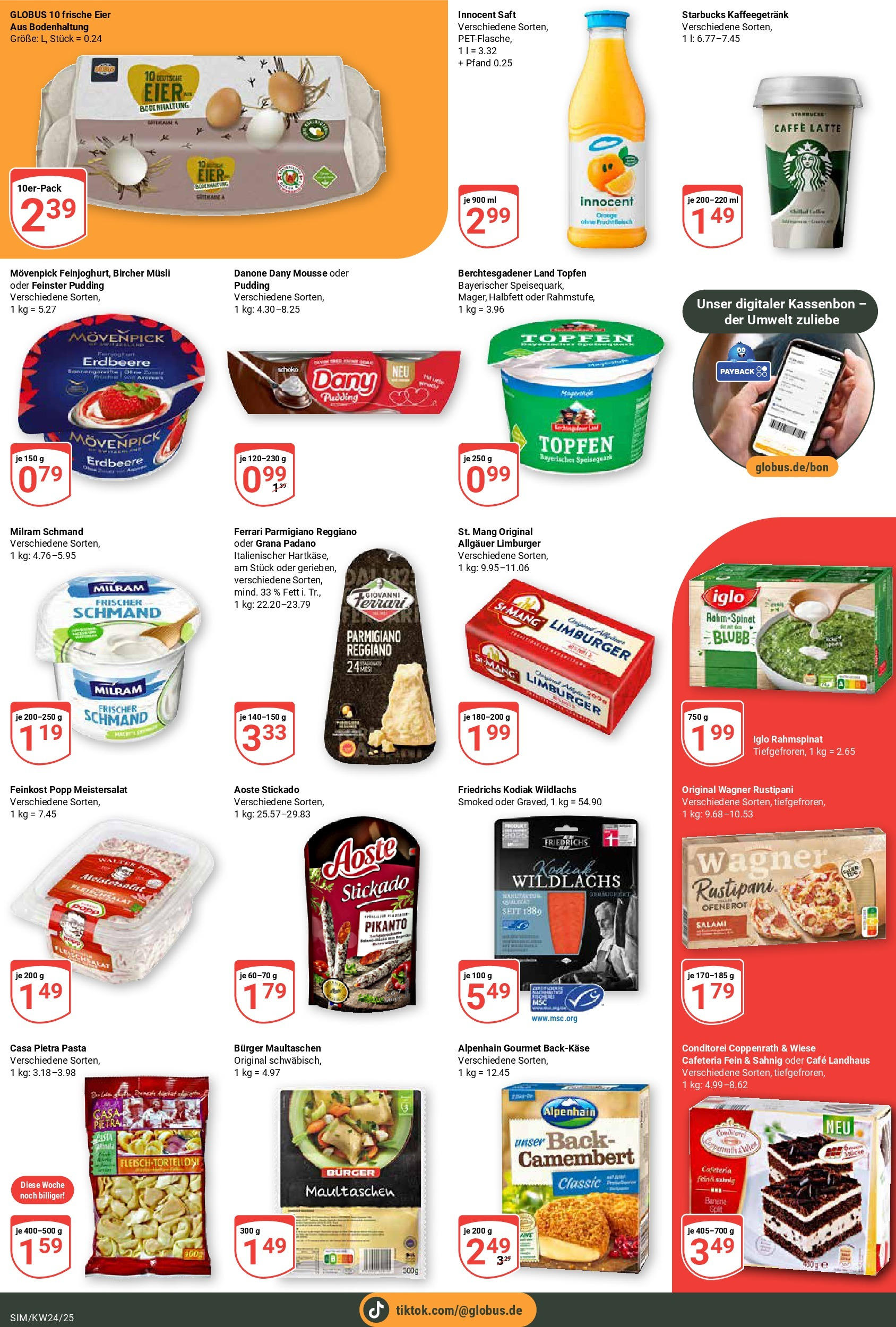 Globus prospekt Simmern	 (ab 08.06.2025) » Angebote online | Seite: 5 | Produkte: Iglo, Burger, Milram, Maultaschen