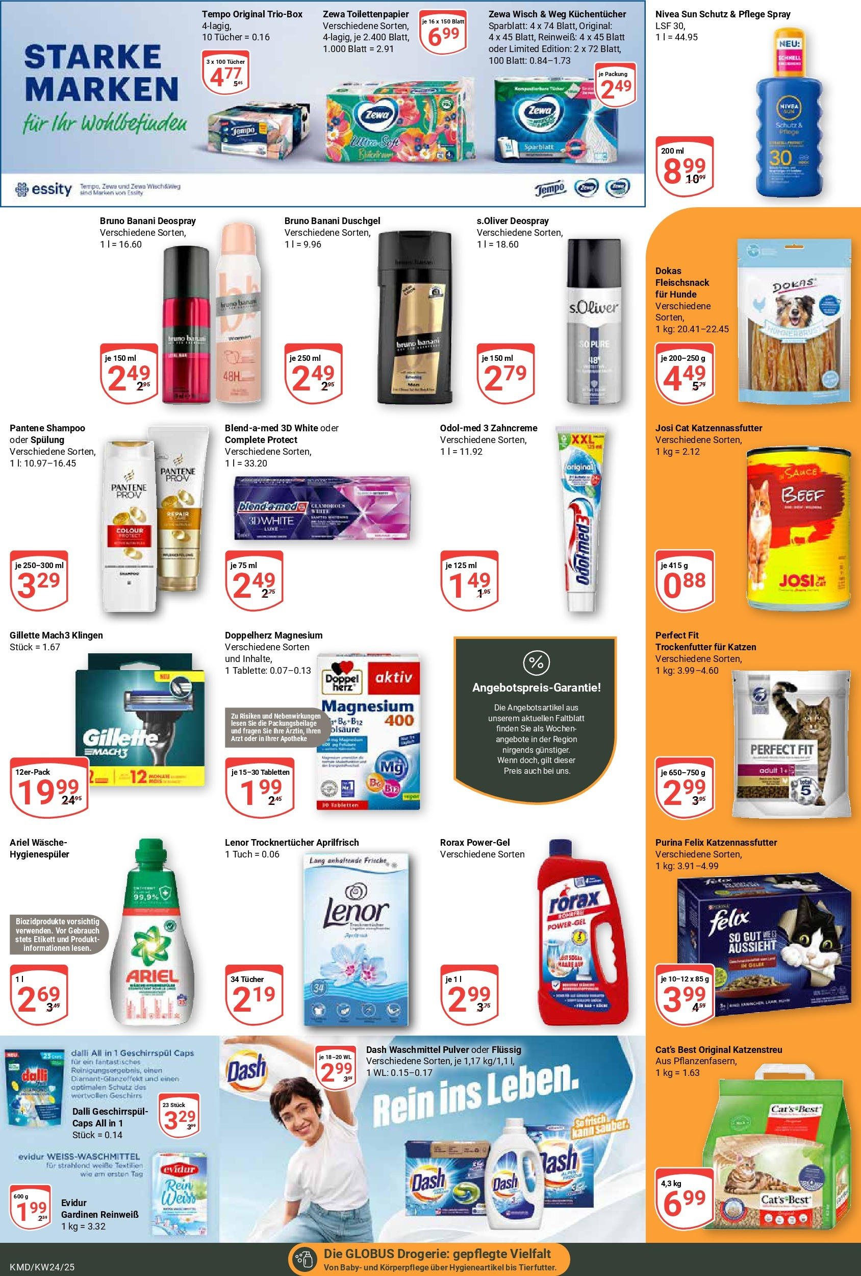 Globus - Globus: Wochenangebote (ab 08.06.2025) » Angebote online | Seite: 17 | Produkte: Lenor, Deodorant, Deospray, Toilettenpapier