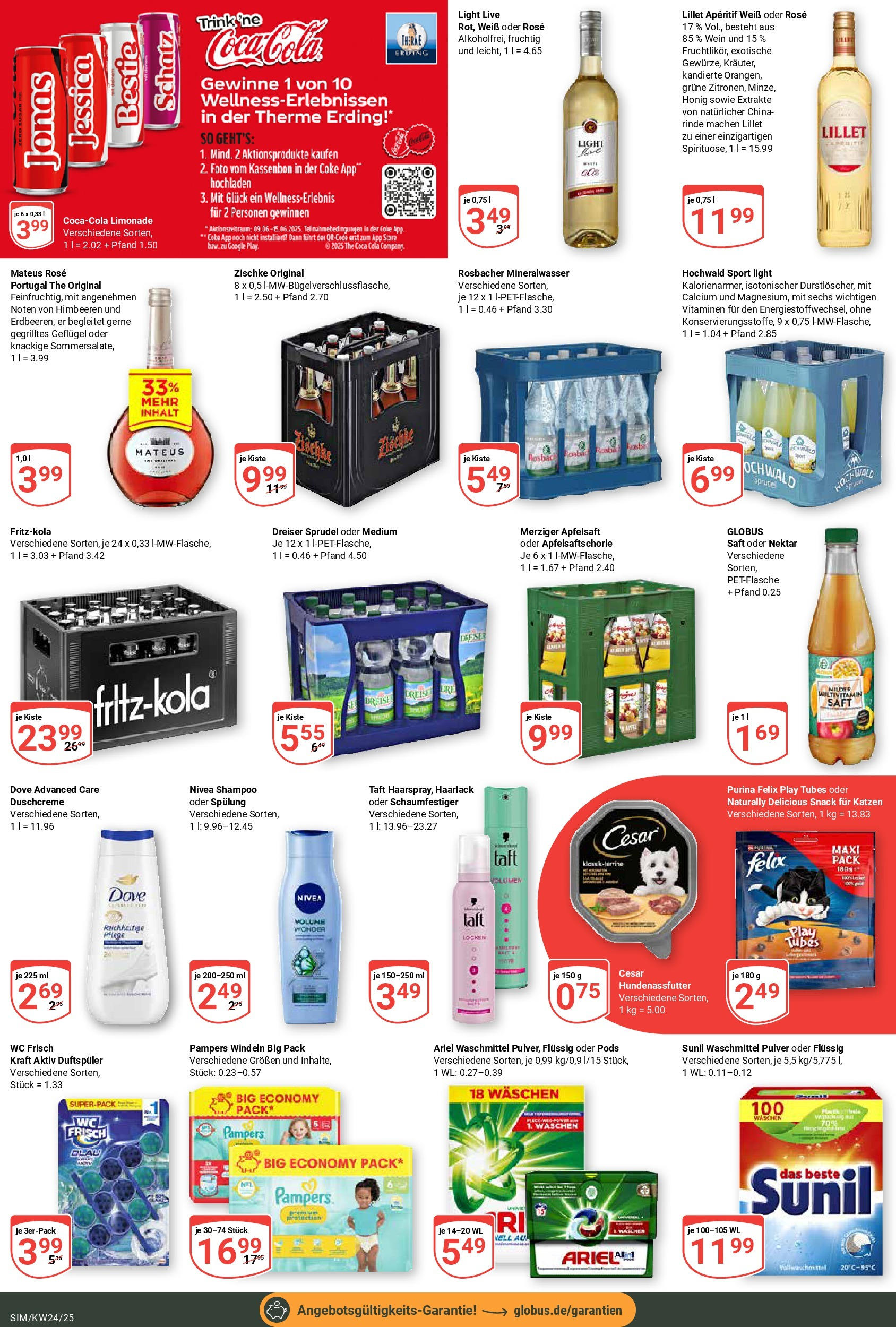 Globus prospekt Simmern	 (ab 08.06.2025) » Angebote online | Seite: 7 | Produkte: Himbeeren, Pampers, Shampoo, Wc frisch