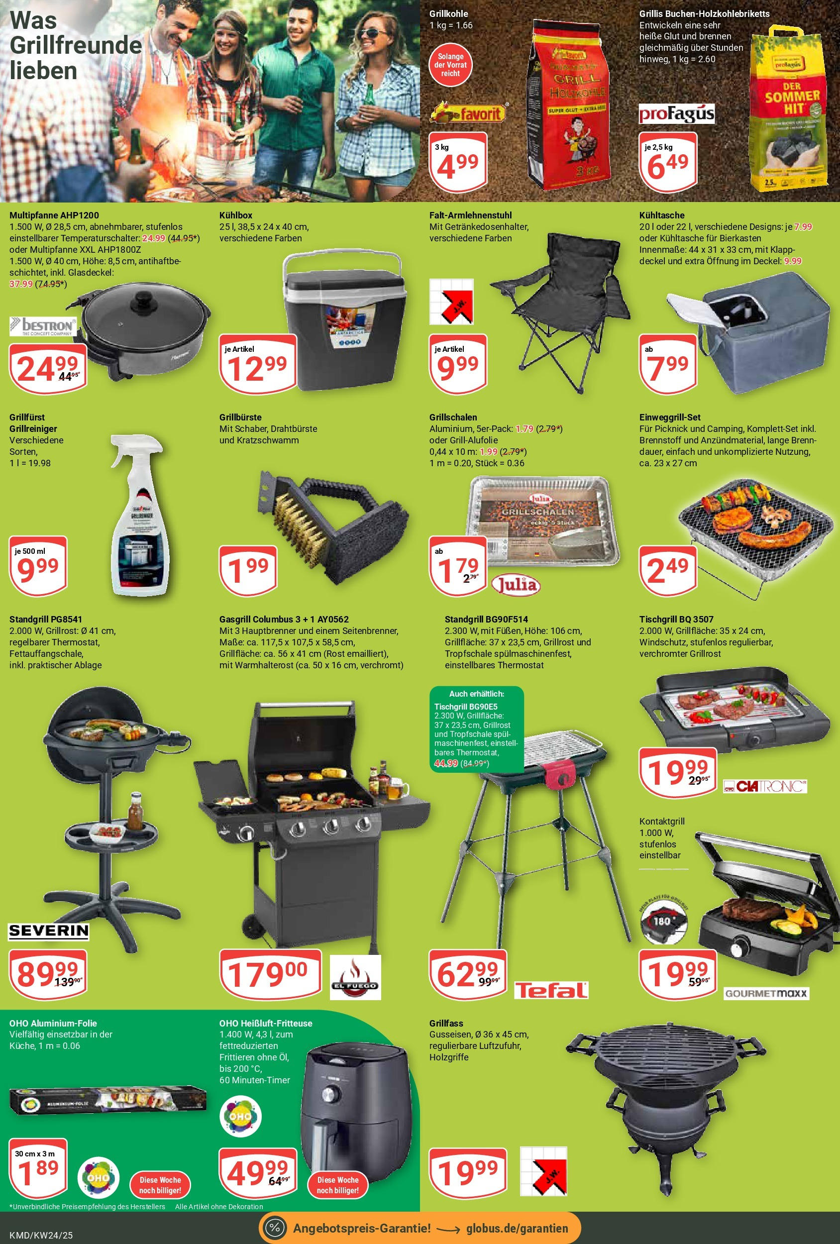 Globus - Globus: Wochenangebote (ab 08.06.2025) » Angebote online | Seite: 22 | Produkte: Grill, Heißluftfritteuse