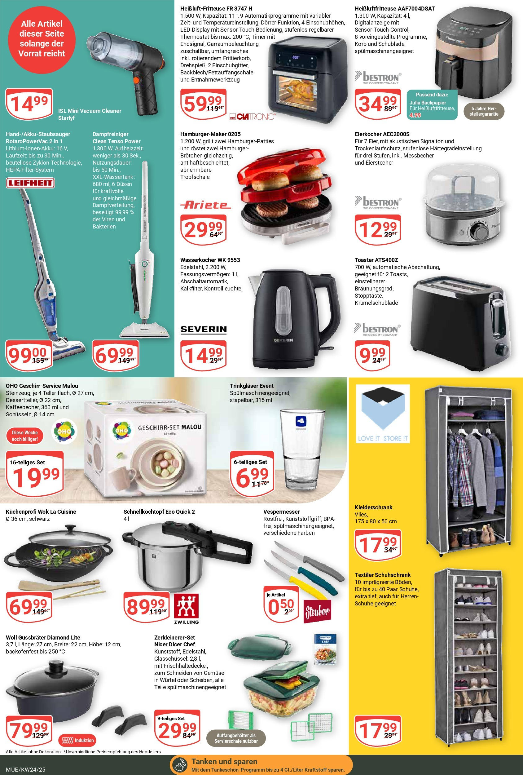 Globus prospekt Mühldorf	 (ab 08.06.2025) » Angebote online | Seite: 21 | Produkte: Kleiderschrank, Gemüse, Eierkocher, Heißluftfritteuse