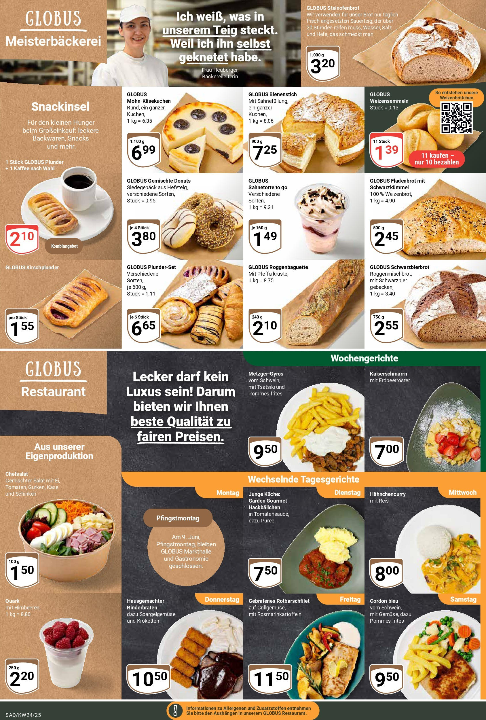 Globus prospekt Schwandorf	 (ab 08.06.2025) » Angebote online | Seite: 7 | Produkte: Kaffee, Pommes, Gyros, Kuchen